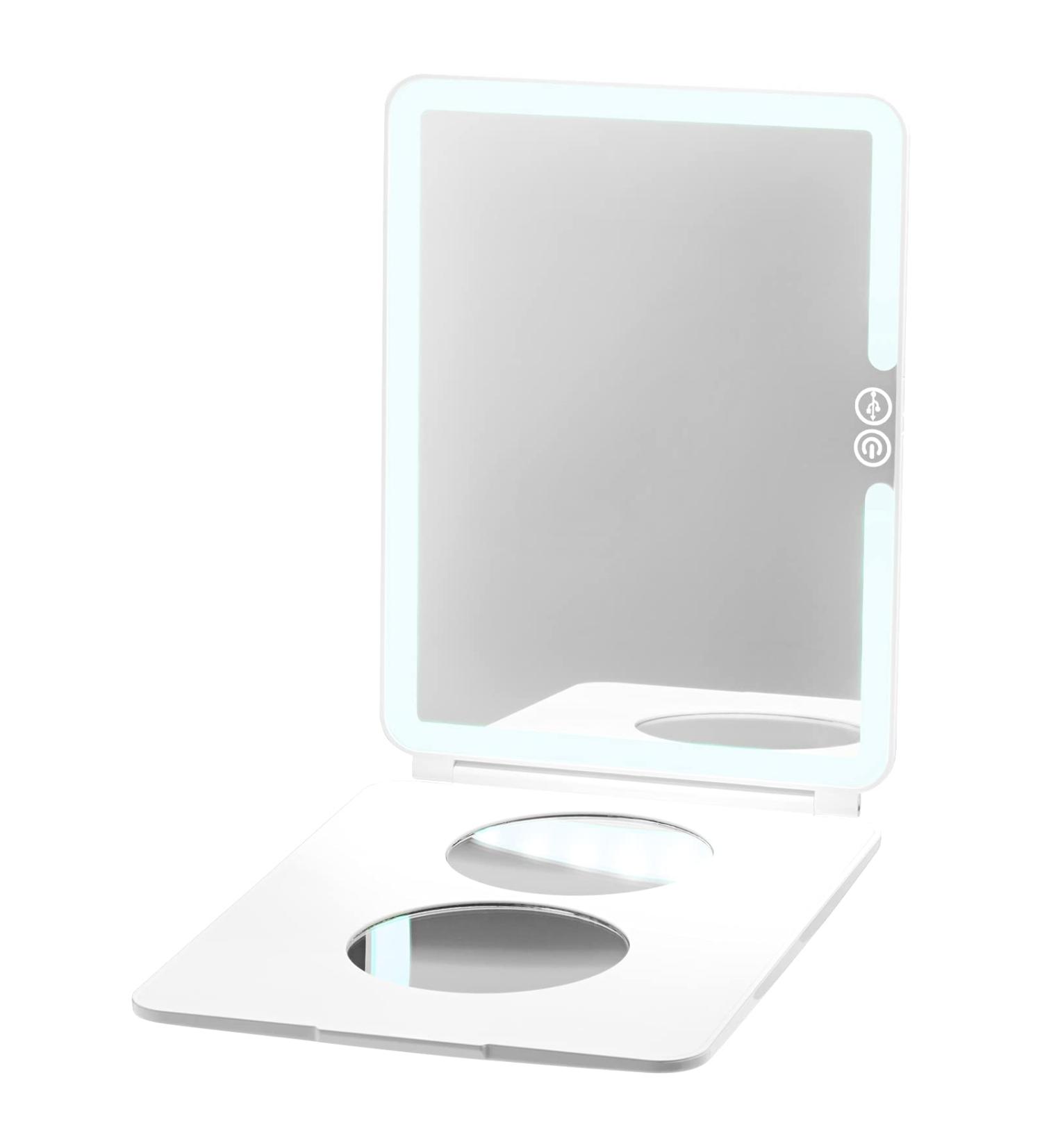 Case-Mate LuMee Studio LED Makeup Mirror - 3 Light Modes - Lightweight & Travel-Friendly - White - Buy Online on GoSupps.com