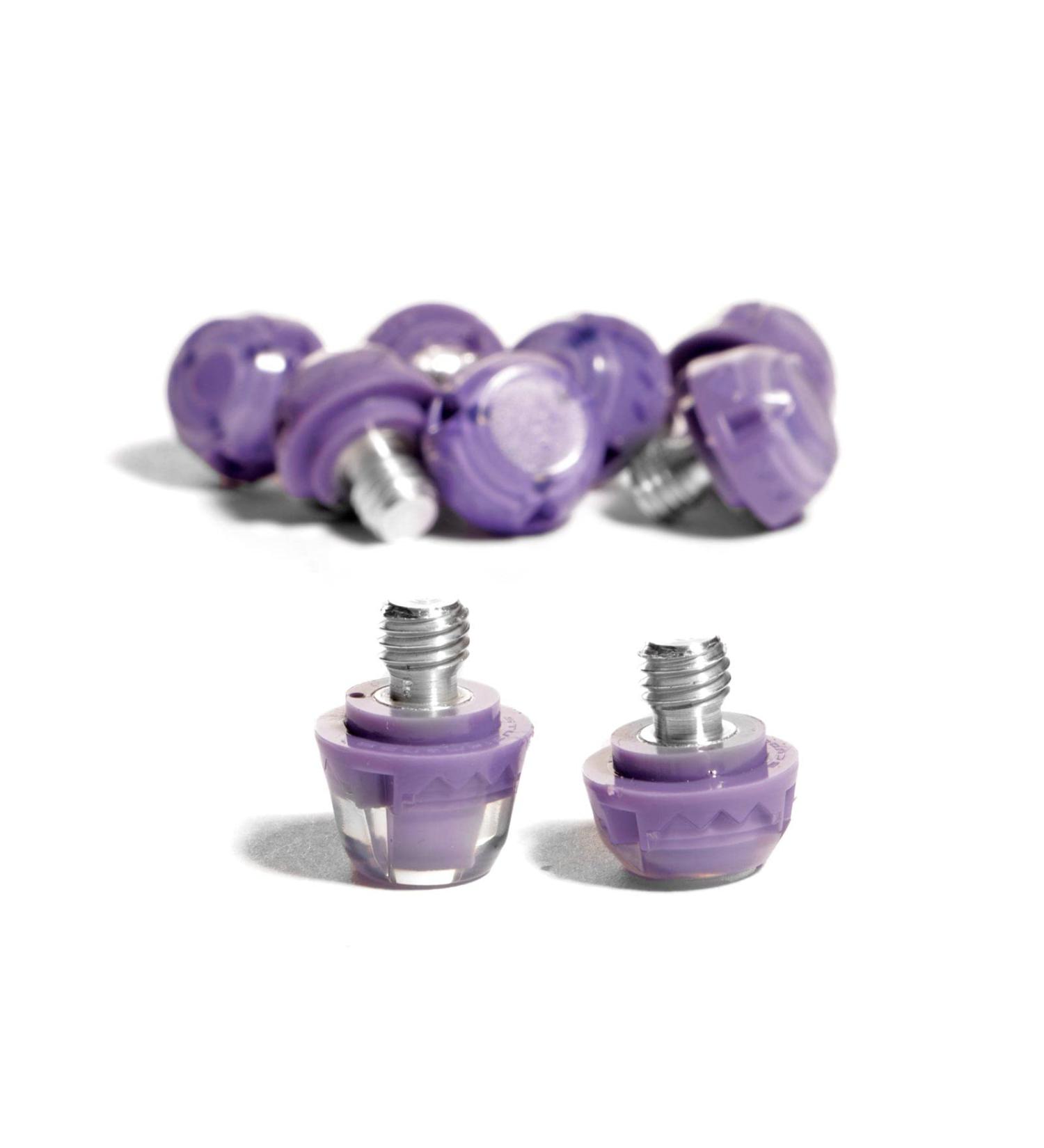 STUDIAMONDS Rubber Studs for Football Boots | 14 Translucent Purple Soccer Cleats with Standard Thread | International Shipping Available - Buy Online on GoSupps.com