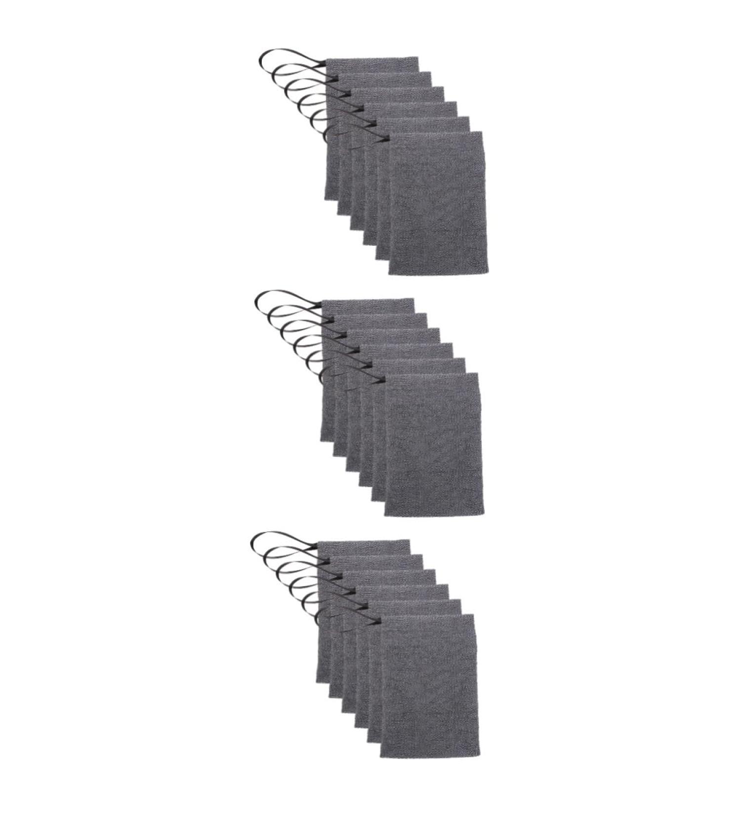 Baluue 18 Pcs Soap Bag Exfoliator Exfoliating Sponge Pouch Household Soap Pouch Foam Net Polyester Grey 20X12CMx3pcs Greyx3pcs - Buy Online on GoSupps.com