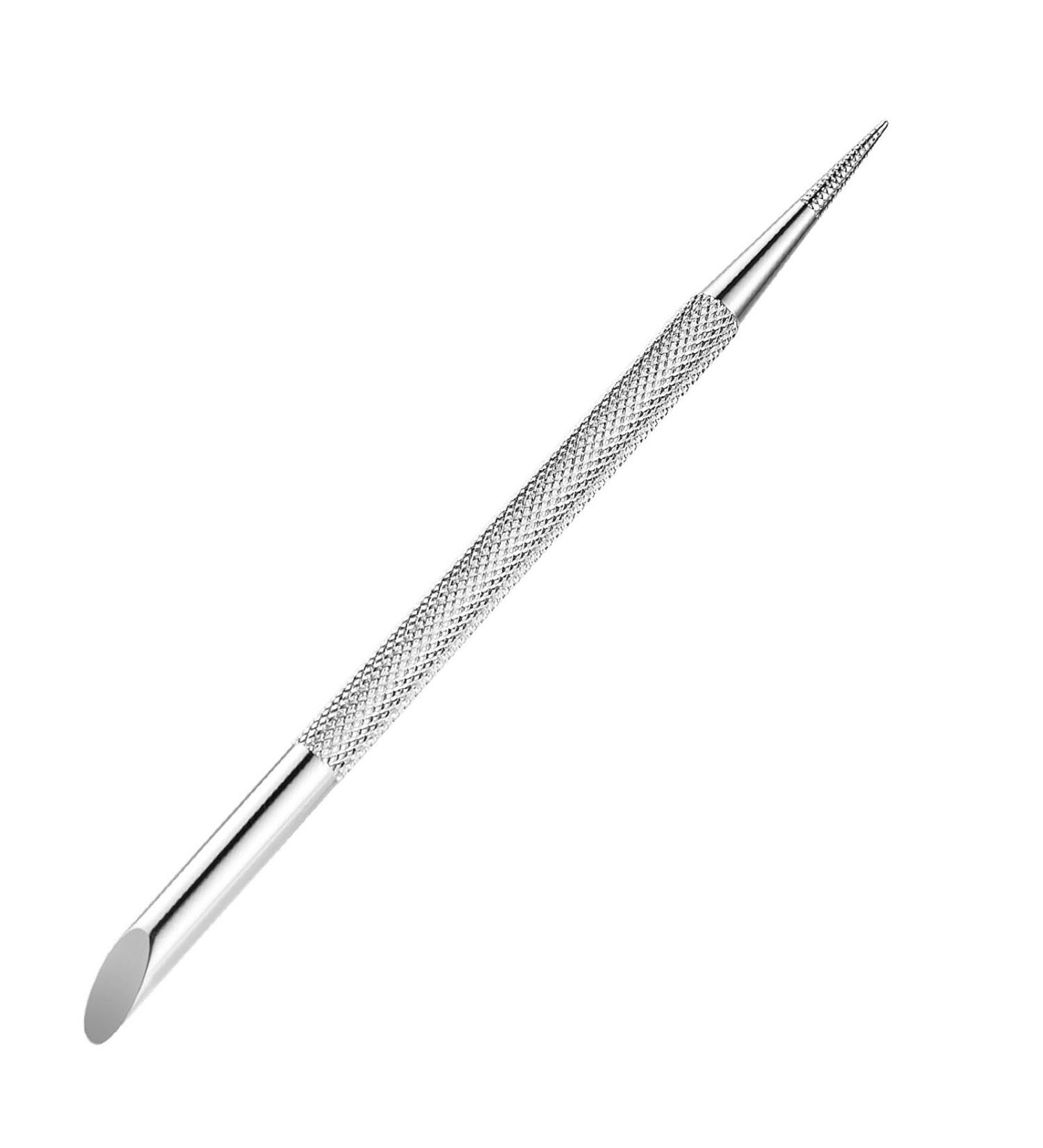 Metal Stainless Steel Cuticle Pusher Manicure Stick Cuticle Remover Professional Care Tool Dotting Pen - Buy Online on GoSupps.com