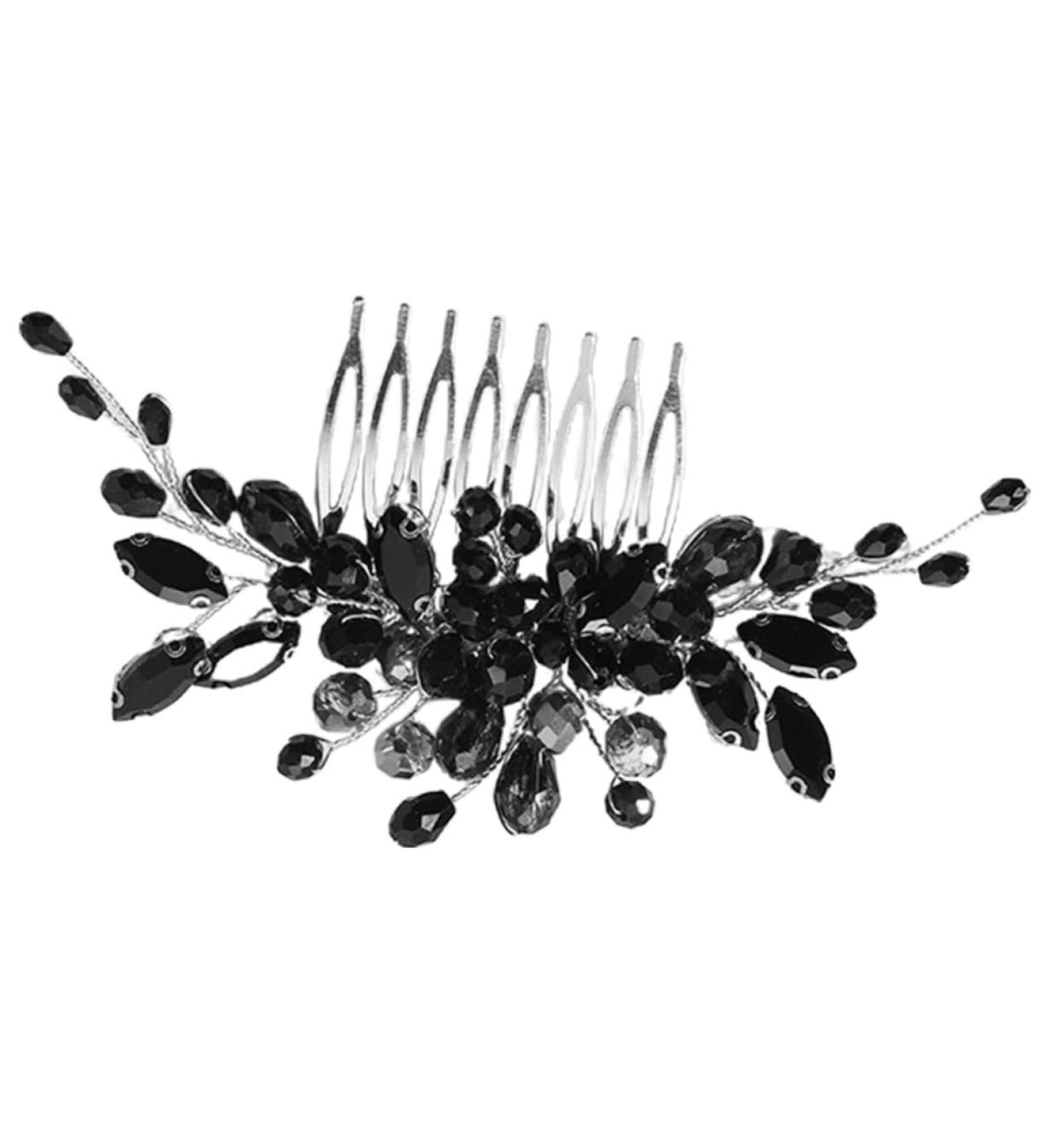 MAGICLULU Bridal Hair Side Comb Side Hair Combs Wedding Hair Comb Hair Pins Gold Hair Clips Wedding Rhinestone Hair Comb Bride Hair Accessories for Women Bridal Hair Comb The Flowers Hairpin - Buy Online on GoSupps.com