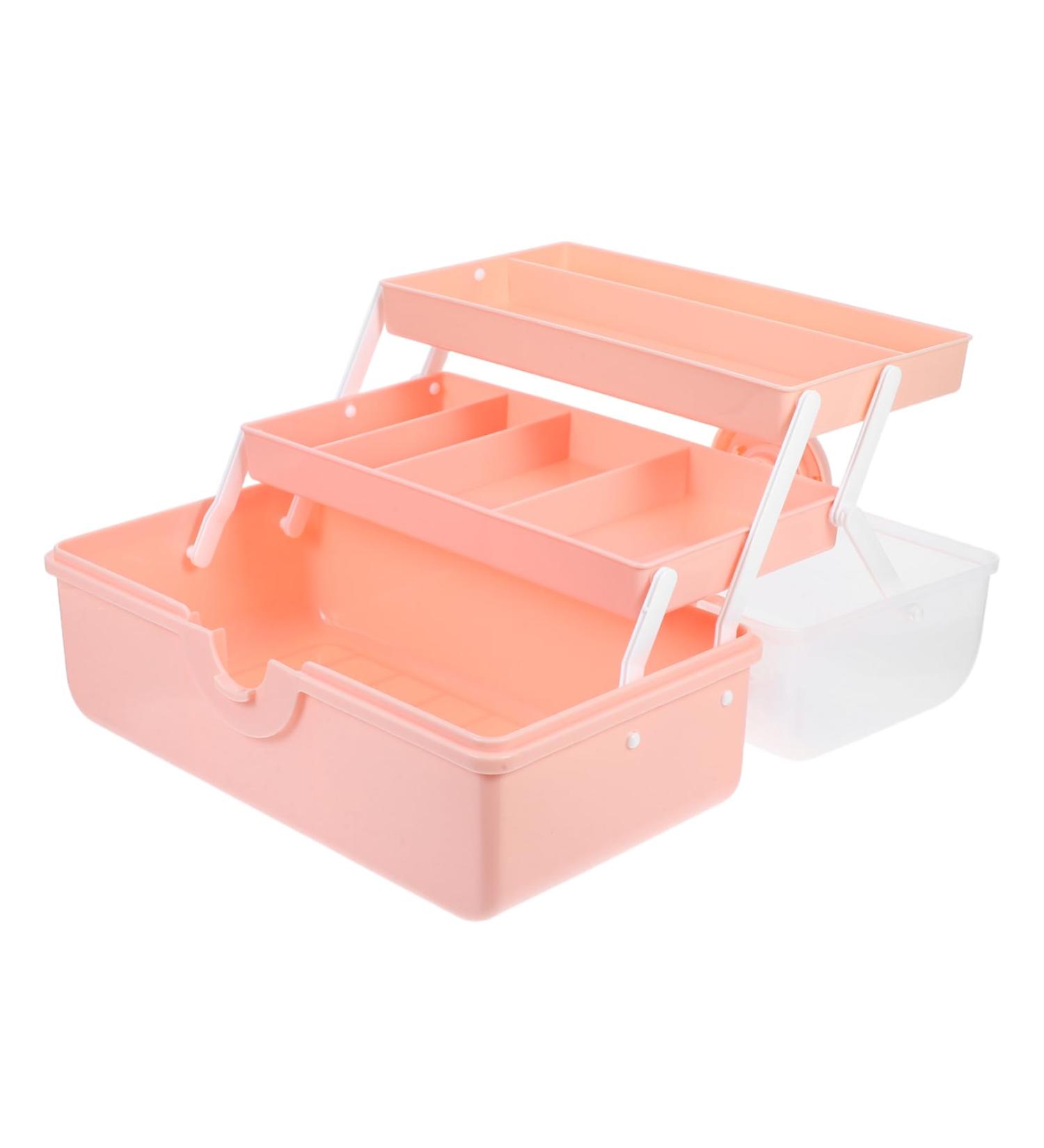  Mikinona Mikinona Cosmetic Storage Box Lipstick Makeup Brushes Nail Polish Organizer Case Beauty Organizer Skin Care and Makeup Organizer Nail Polish Storage Organizer Perfume Organizer Pink - Buy Online on GoSupps.com