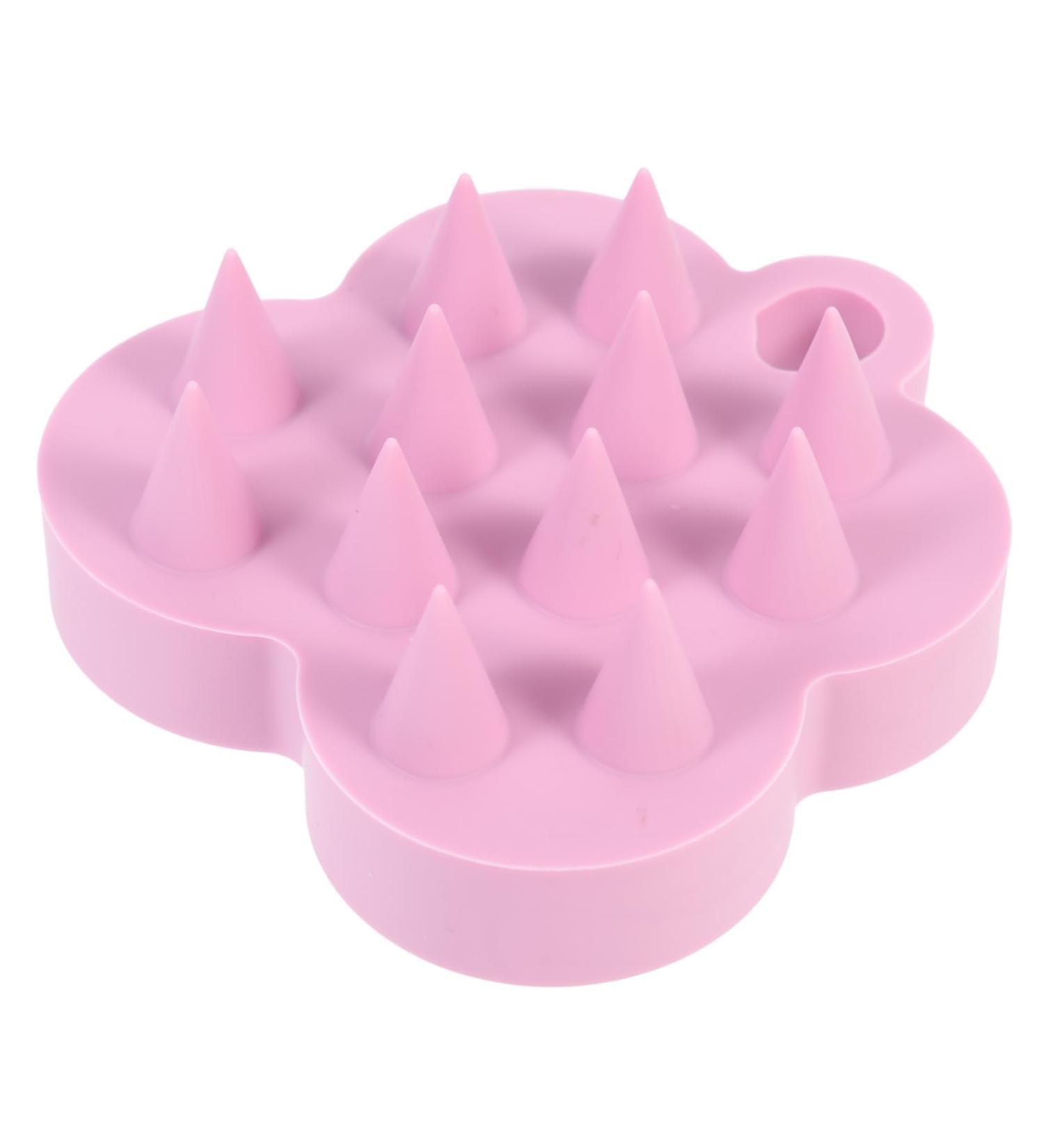 Sewoart Shampoo Massage Buzzing Kamm - Scalp & Hair Brush for Deep Cleansing & Relaxation (Pink 7x6.5x3cm) - International Shipping Available - Buy Online on GoSupps.com