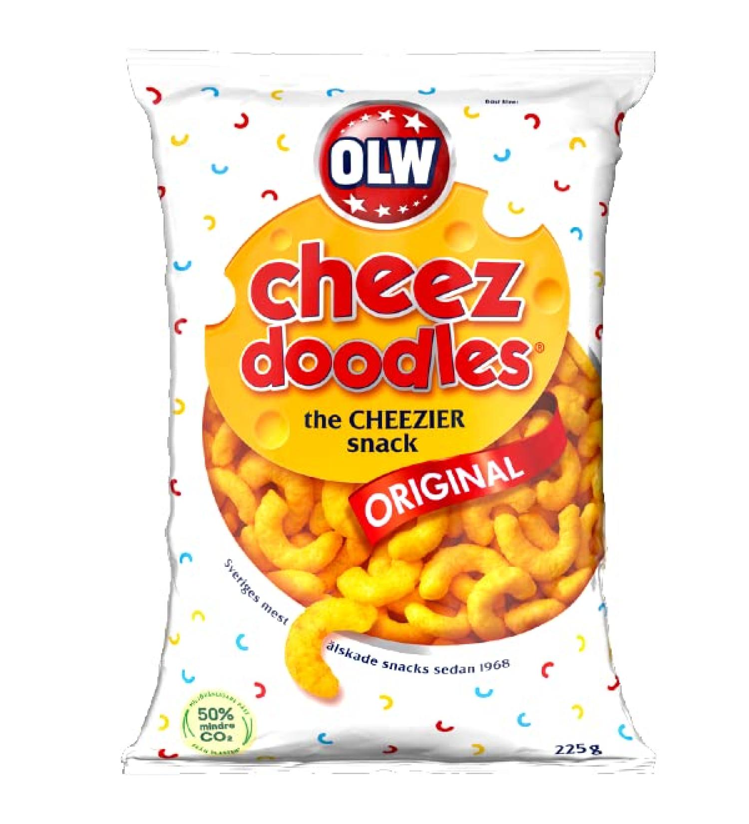 OLW Cheez Doodles Cheesy Corn Snacks 160g x 21