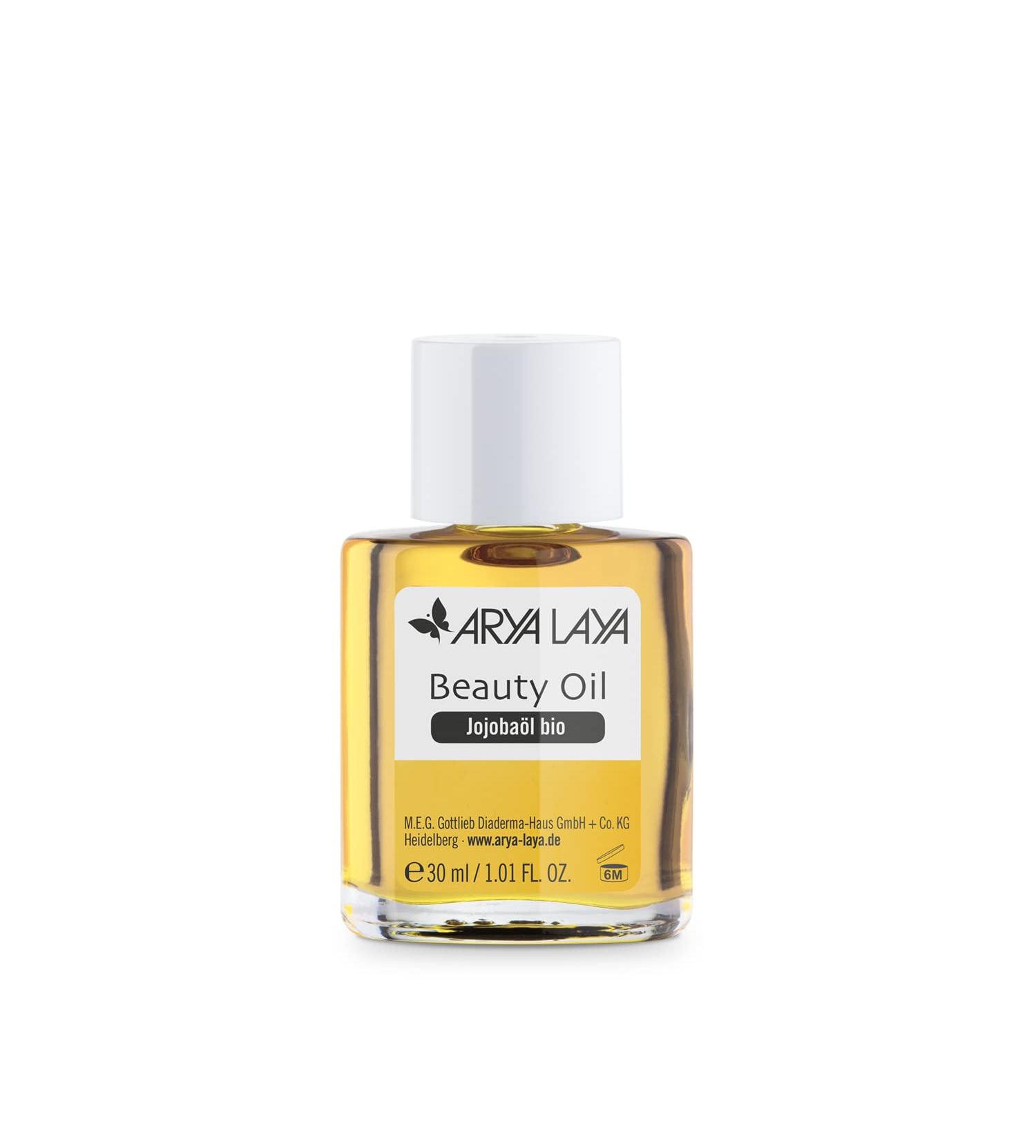 Buy Arya Laya Beauty Oil Jojoba Bio - Vegan Skin Elasticity & Wrinkle Prevention 30ml - Buy Online on GoSupps.com
