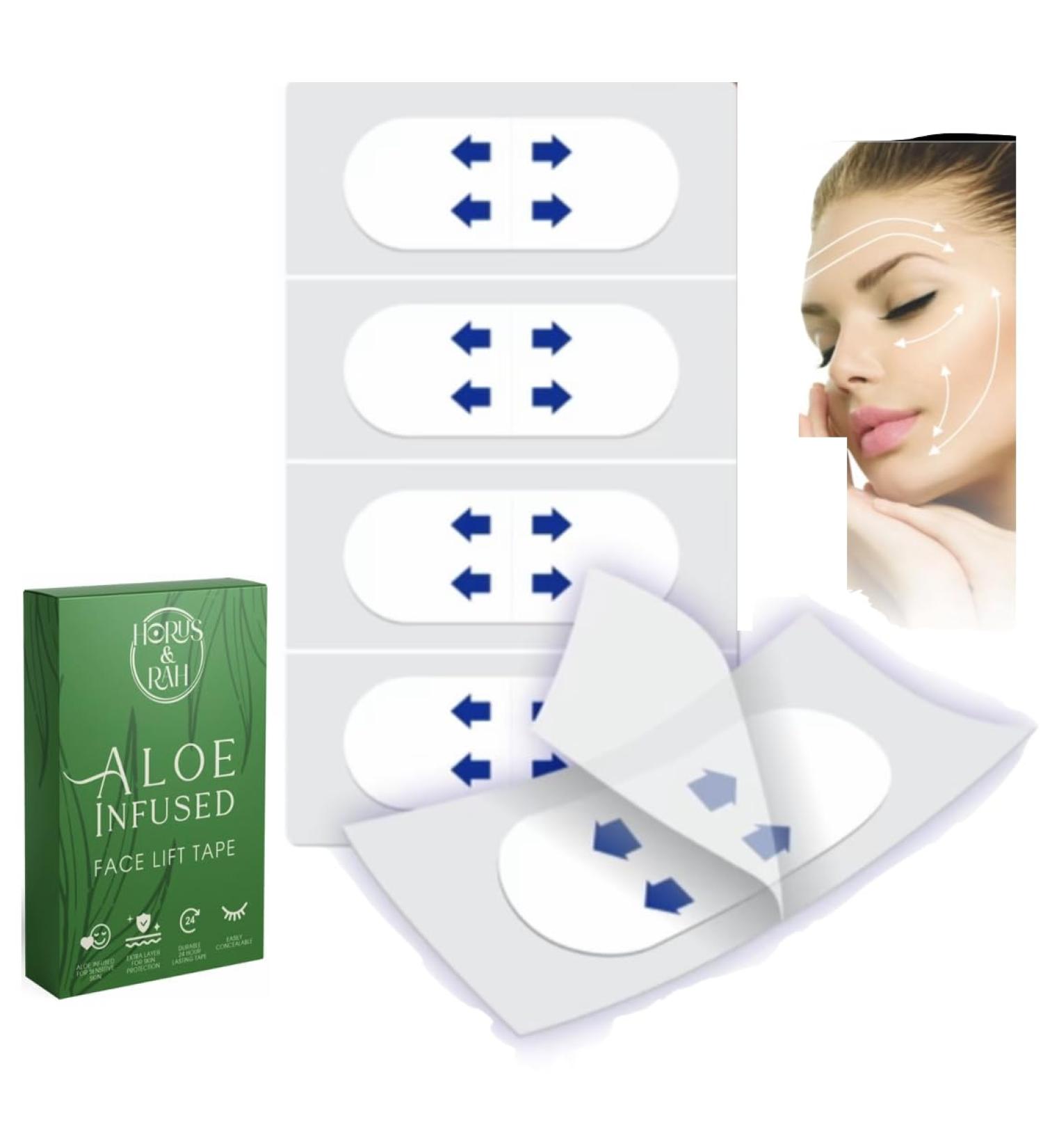 Face Tape Lifting Invisible - Aloe Infused Skin Protection for Sensitive Skin | Under Makeup Personal Care for Eyes & Chin - Buy Online on GoSupps.com