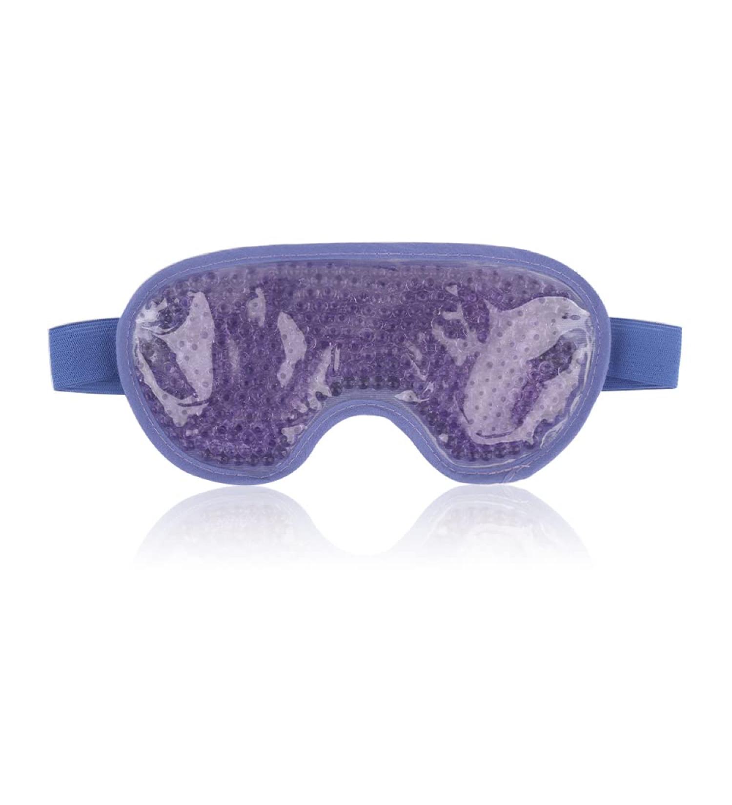 NEWGO Cooling Eye Mask for Puffy Eyes - Hot Cold Therapy Gel - Migraine Headache Relief - Dark Circles & Dry Eyes - Sinus Pain - Violet Blue - Buy Online on GoSupps.com