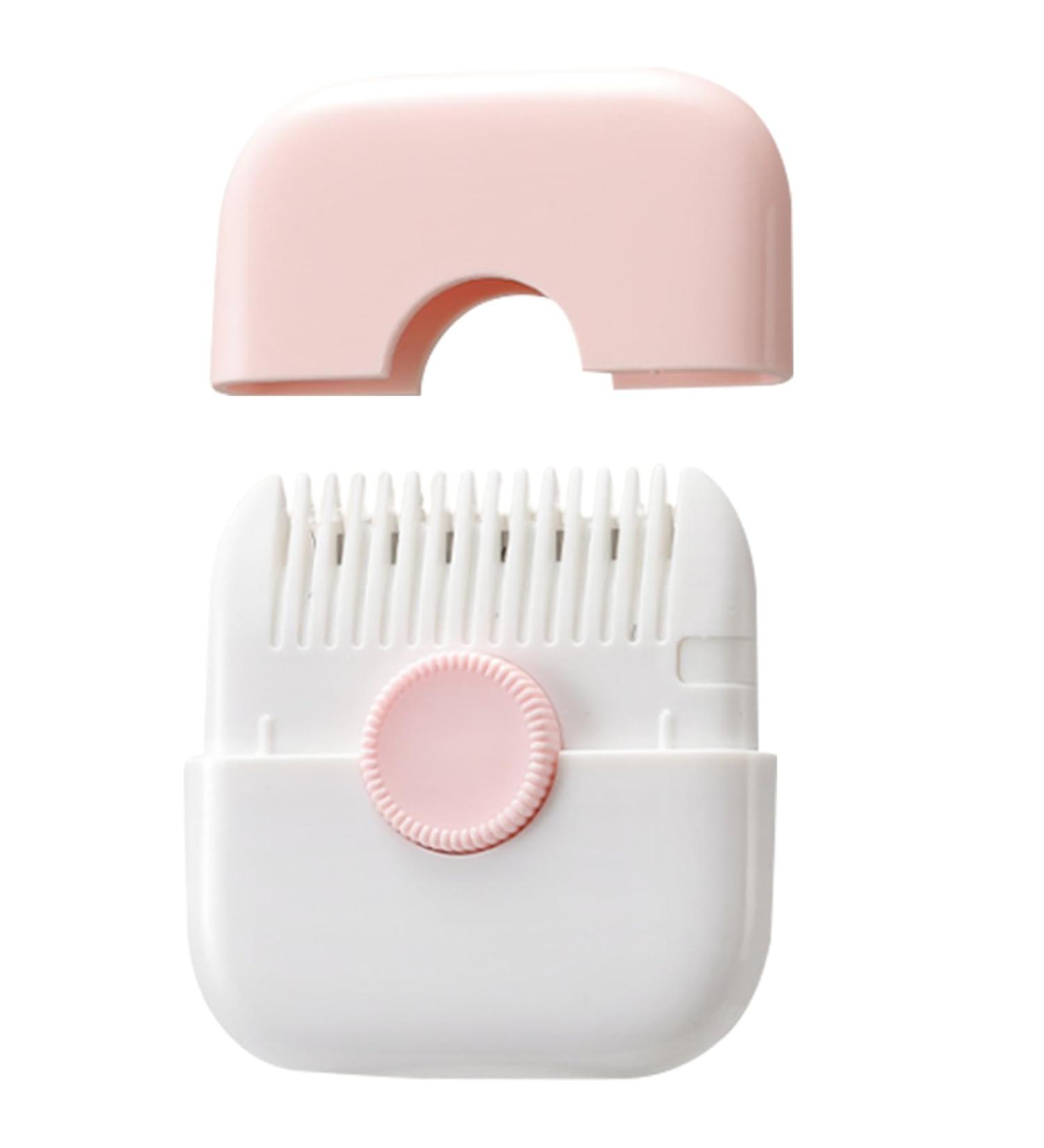 Split Ends Hair Trimmer for Women 2 in 1 Mini Portable Cute Hair Brush Detachable Dustproof Knob Adjustable Stainless Steel Slicer Hair Clipper Type 1 - Buy Online on GoSupps.com
