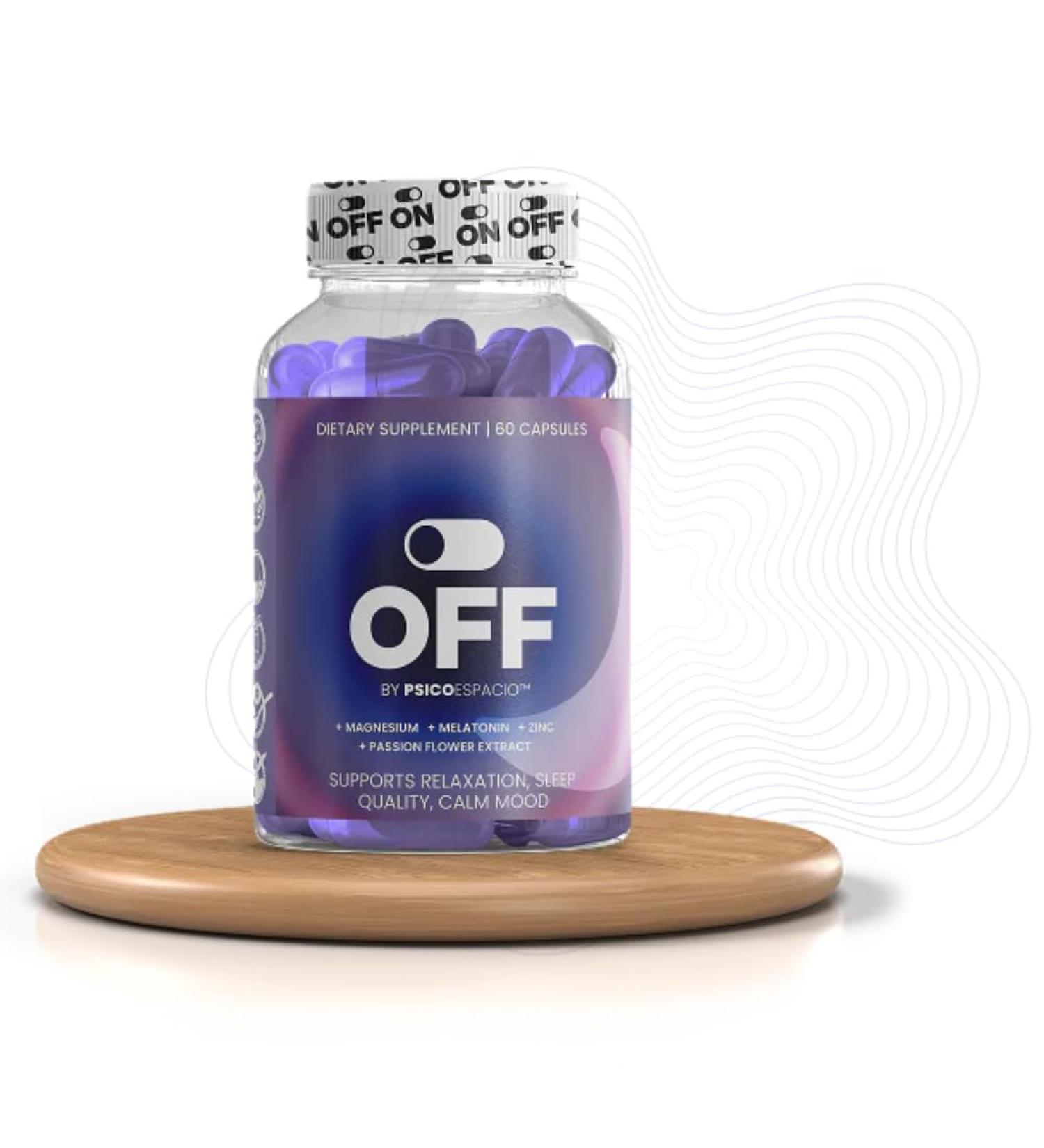 Off by Psic espacio Dietary Nutritional Supplement Night Time L theanine Pills for Adults Melatonin Sleep Aid Supplement for Relaxation Sleep Quality and Calm Mood (60 Count Pack of 1) - Buy Online on GoSupps.com