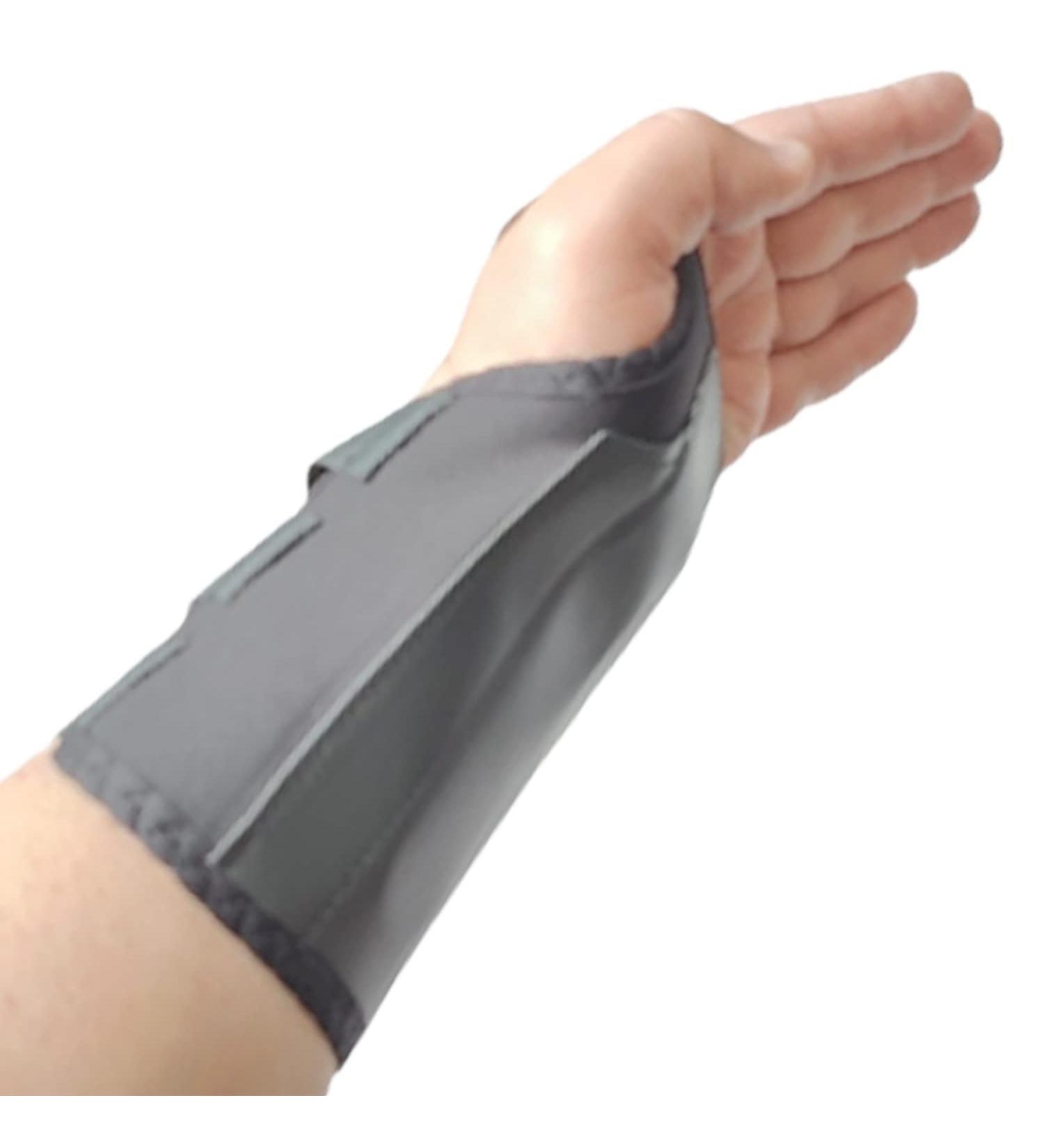 Hand Wrist Support Brace Splint for Carpal Tunnel, Sprain, Arthritis - Black L-XL (Left) - Buy Online on GoSupps.com