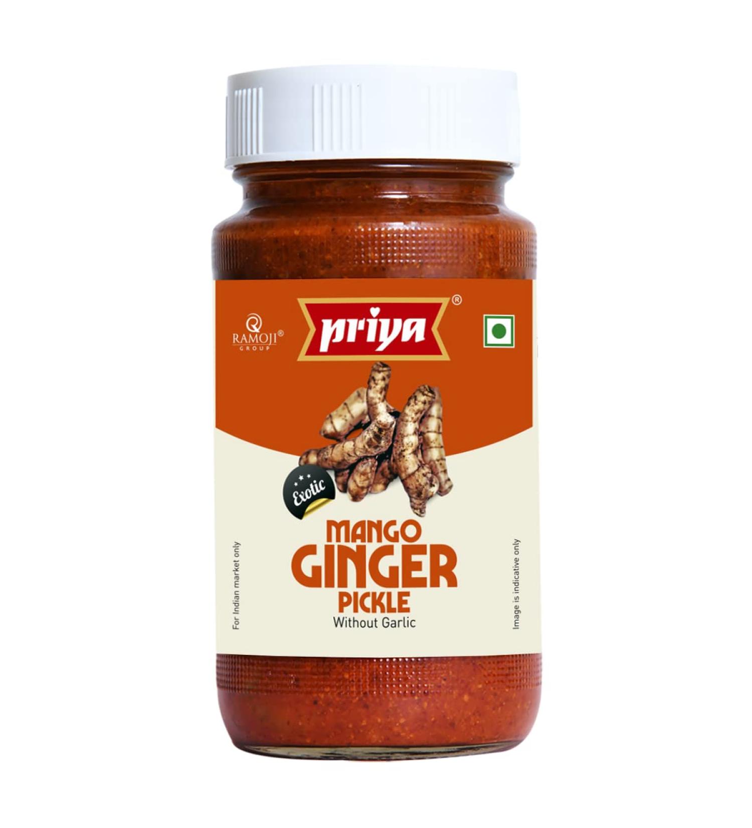 Priya Mango Ginger Pickle 300g - Buy Online on GoSupps.com