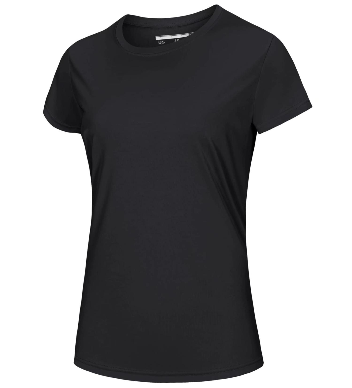 Magcomsen Women's Short Sleeve Quick Dry UPF 50+ Athletic Tee - Black Medium - Buy Online on GoSupps.com