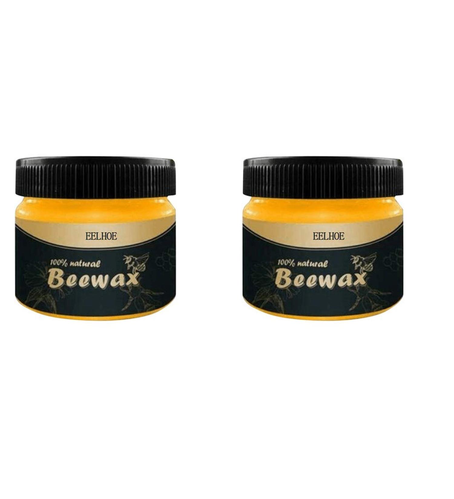 Rodam 2pcs Wood Seasoning Beewax Furniture Care Home Cleaning Multipurpose Natural Beeswax Furniture Care Complete Solution Beeswax Wood Polish Waterproof & Wear-Resistant Beeswax Polish -2.99oz/pcs - Buy Online on GoSupps.com