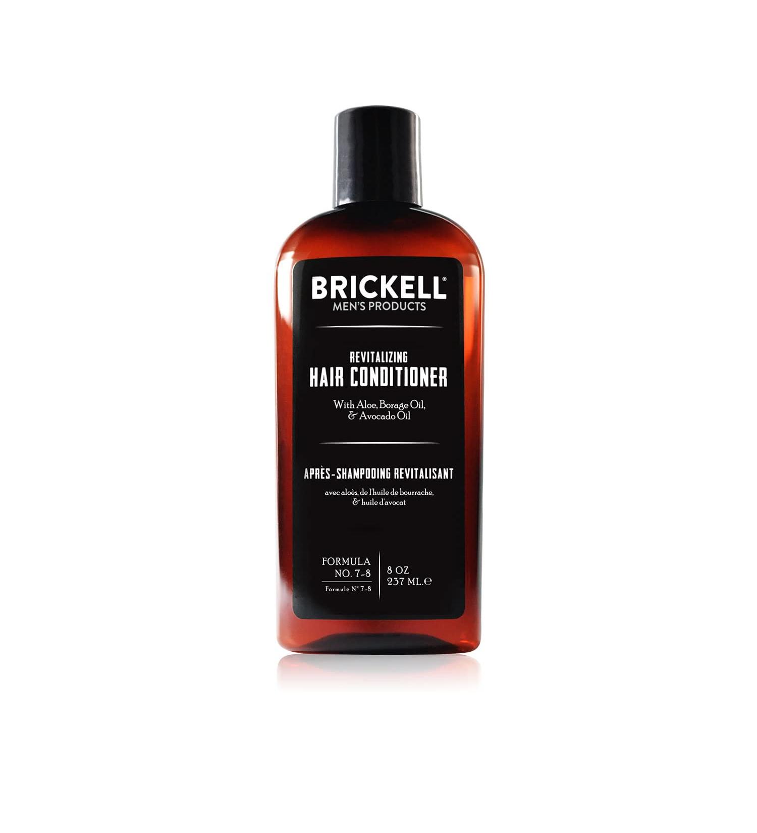 Brickell Men's Revitalizing Hair Conditioner - Natural & Organic - Restores Shine & Moisture - 8oz - Scented - New Formula - Buy Online on GoSupps.com
