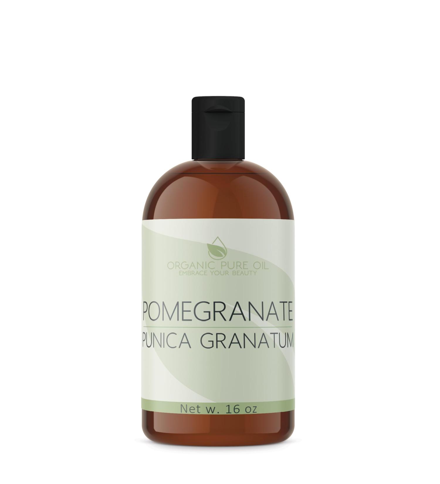 Buy Organic Pomegranate Seed Oil - 16 oz Cold Pressed & Unrefined Extra Virgin Rich in Antioxidants for Skin Hair & Nails - Pure Organic Oil - Buy Online on GoSupps.com
