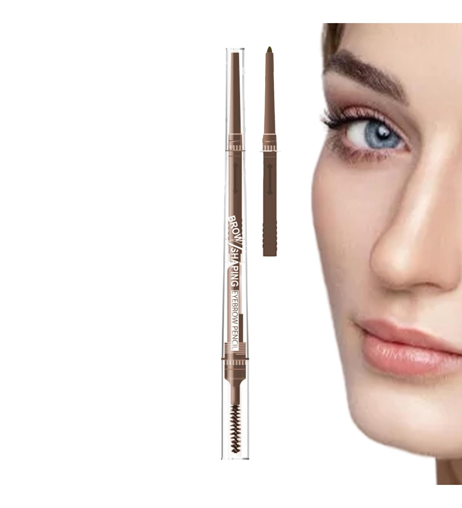 Waterproof Eyebrow Pencil Long Lasting Eye Brow Makeup Gel Pencils | Anti-Smudge Eyebrow Pencil Interchangeable Tip for Mother Kagrote Brown - Buy Online on GoSupps.com