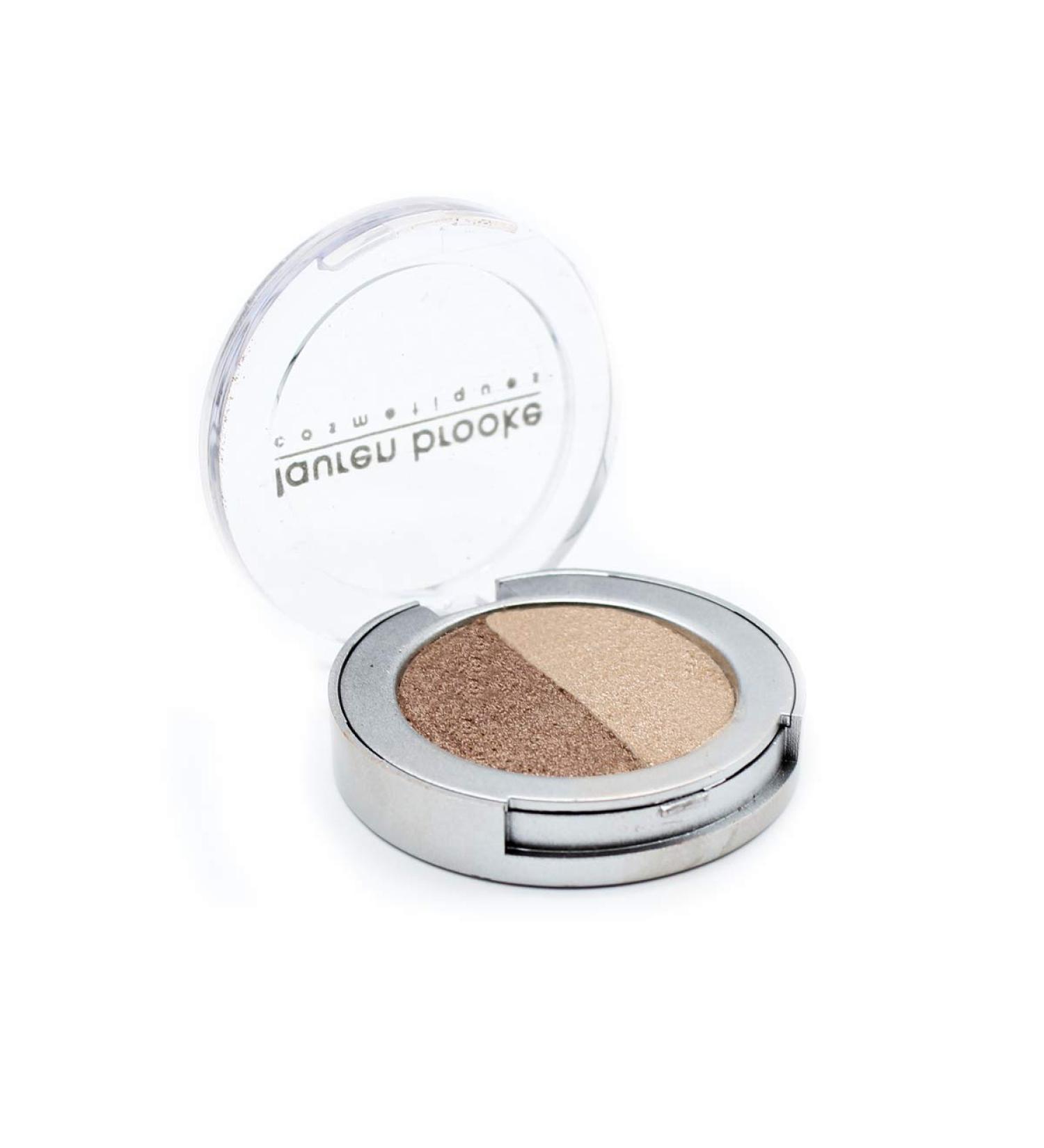 Lauren Brooke Cosmetiques Pressed Eyeshadow Duo - Cappuccino/Pearl | Natural & Organic Makeup - Buy Online on GoSupps.com