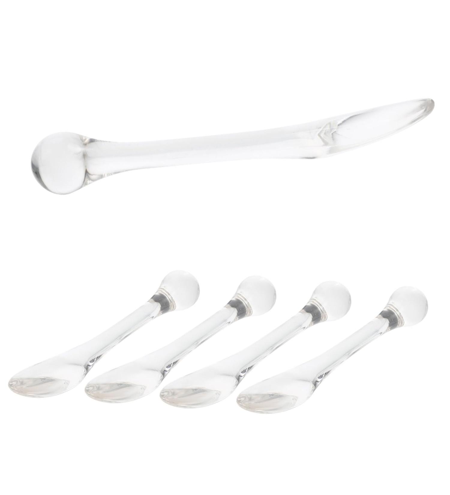 5pcs Eye Cream Massage Tool The Wand Company Beauty Scoop for Facial Eye Cream Applicator Roller Under Eye Bags Metal Scraper Zinc Alloy Eye Cream Applicator Roller Stick Printable 8.5x1.5x1.2cm Transparent - Buy Online on GoSupps.com