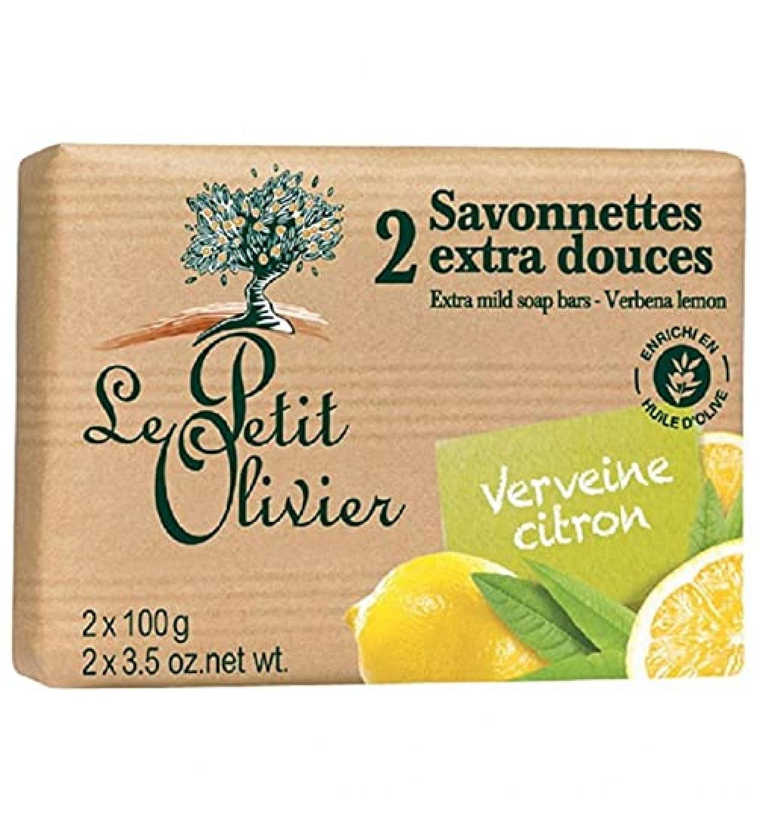 Little Olive Tree Le Petit Olivier Soap Dispenser Extra Douces 2 x 100 g each fragrance Iron Herb Lemon 6 pieces