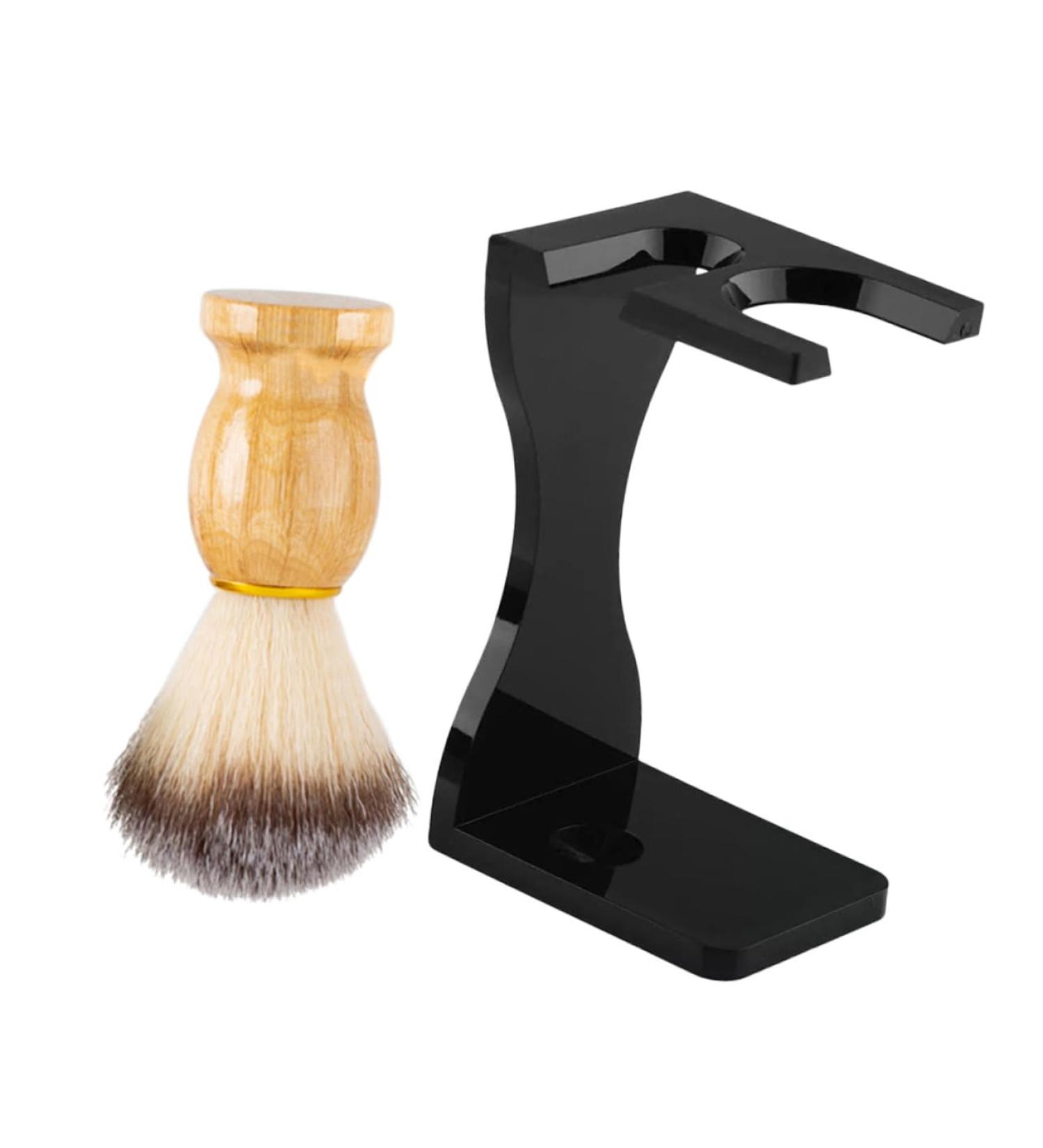 Magiclulu Razierset: Premium Acrylic Bartbrush Holder & Razor Accessories for Perfect Grooming - Buy Online on GoSupps.com