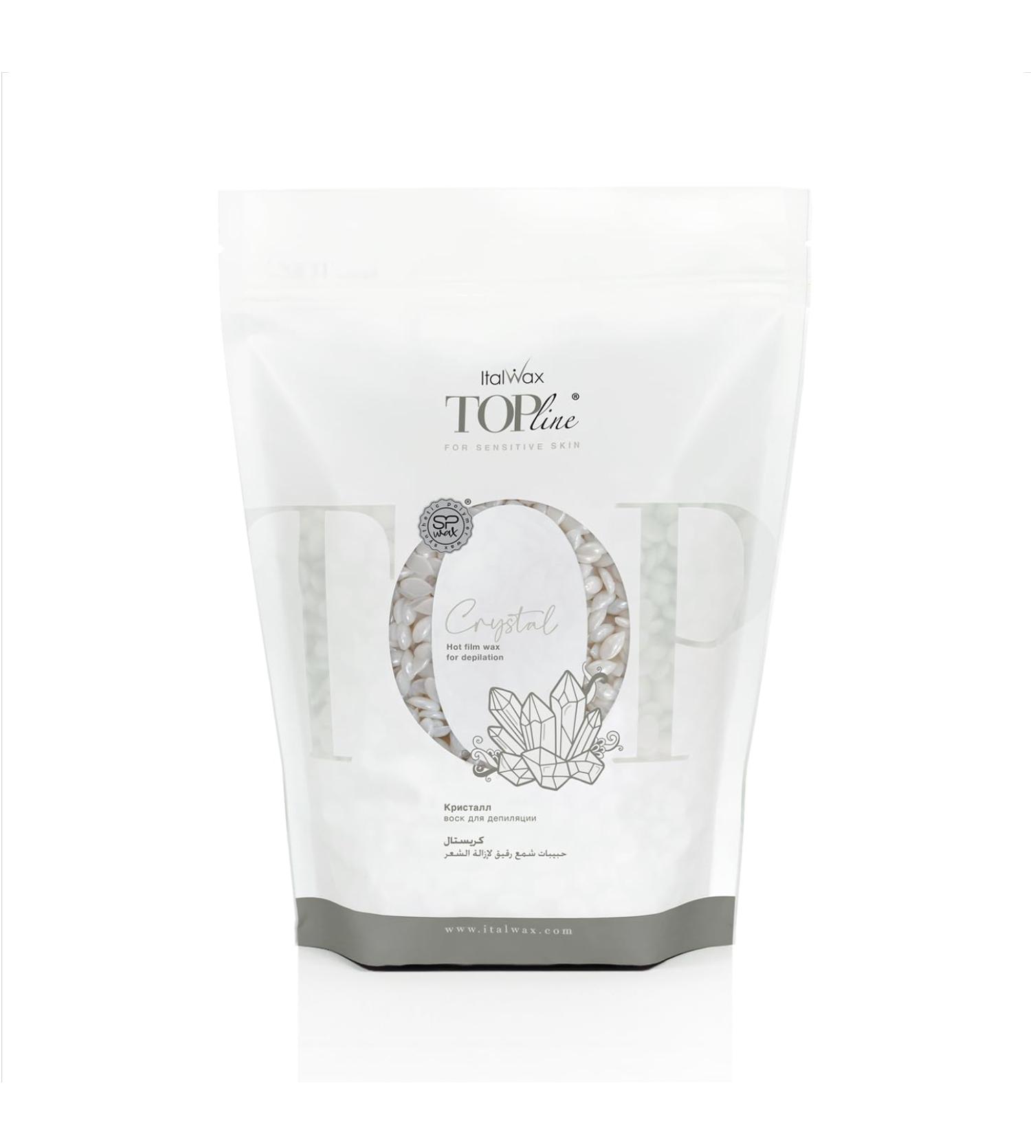 Top Line Crystal Italwax Hot Film Wax Beads - 750g | Premium Hair Removal Wax for Sensitive Skin | Fast International Shipping - Buy Online on GoSupps.com
