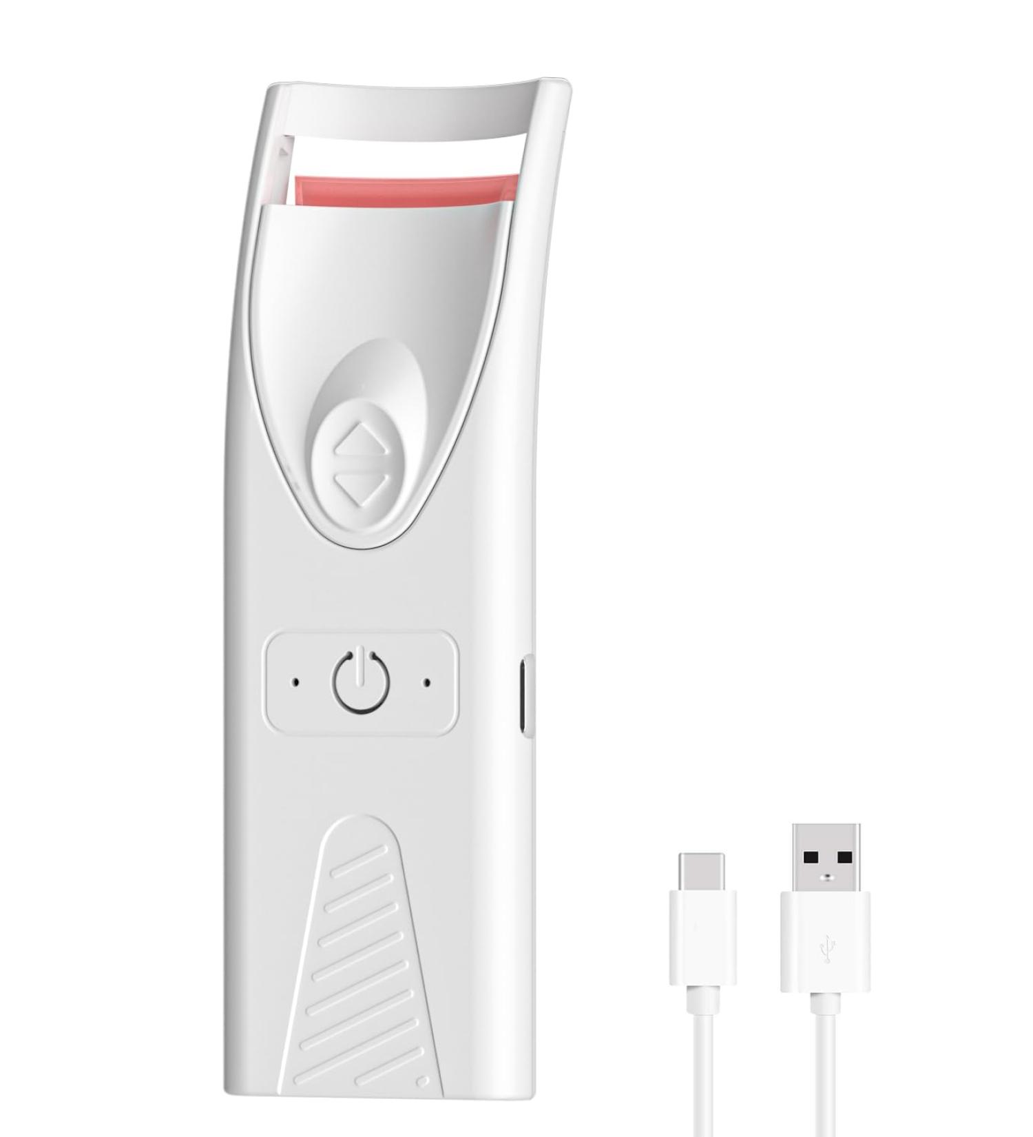 Rechargeable Heated Eyelash Curler - Compact Electric Lash Curler for Perfect Lasting Lashes in Minutes | Travel-Friendly & Battery-Free - Buy Online on GoSupps.com