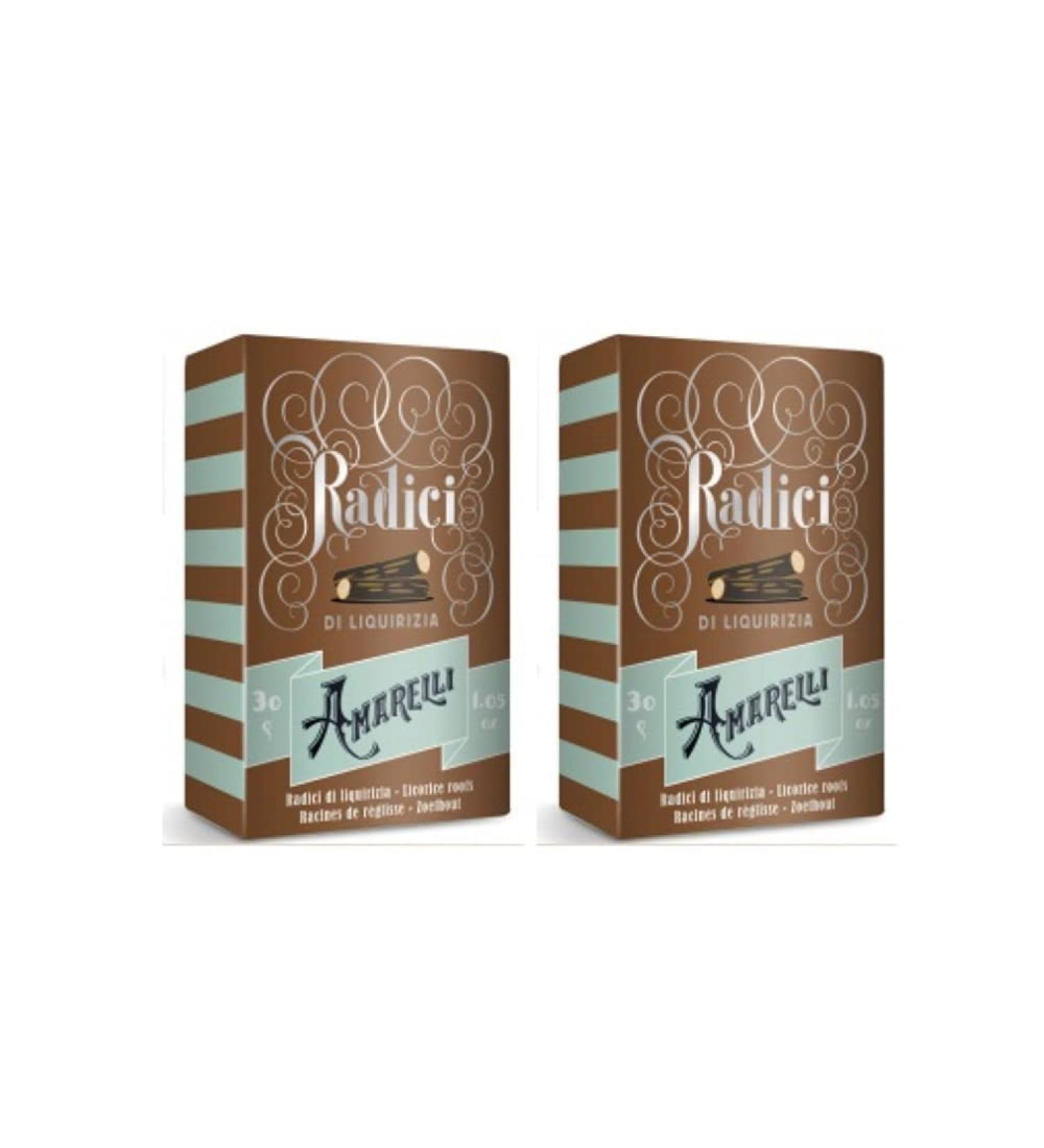 Liquirizia Amarelli - Roots Sticks Pack of 9 cm of 2 x 40g - Buy Online on GoSupps.com