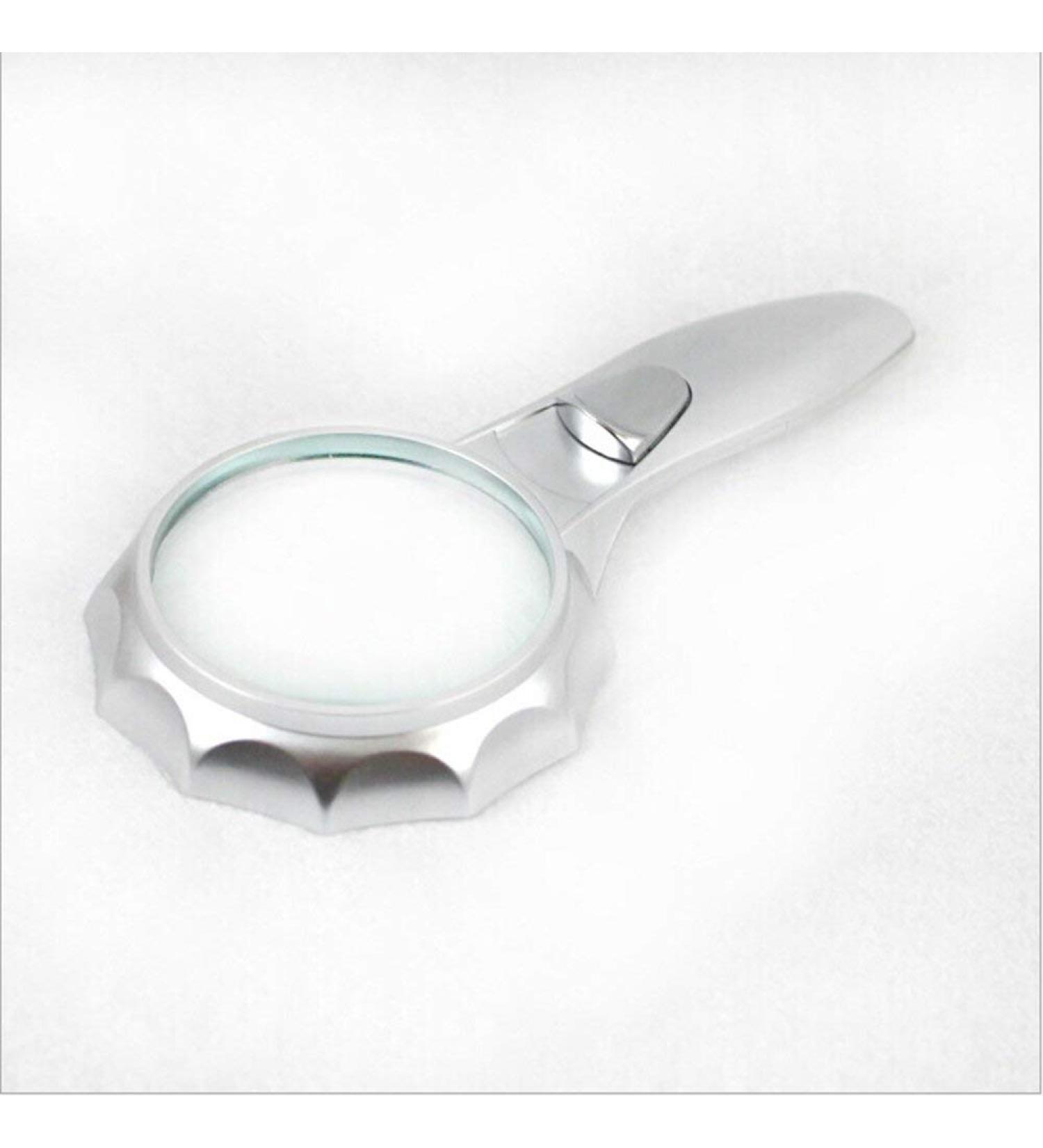 Magnifying Glasses Handheld Glass Magnifier with 6 Led Lights 4X Hd Lens Eye Protection Old Man Reading Illuminated Magnifying Glass Comfortable Anniversary - Buy Online on GoSupps.com