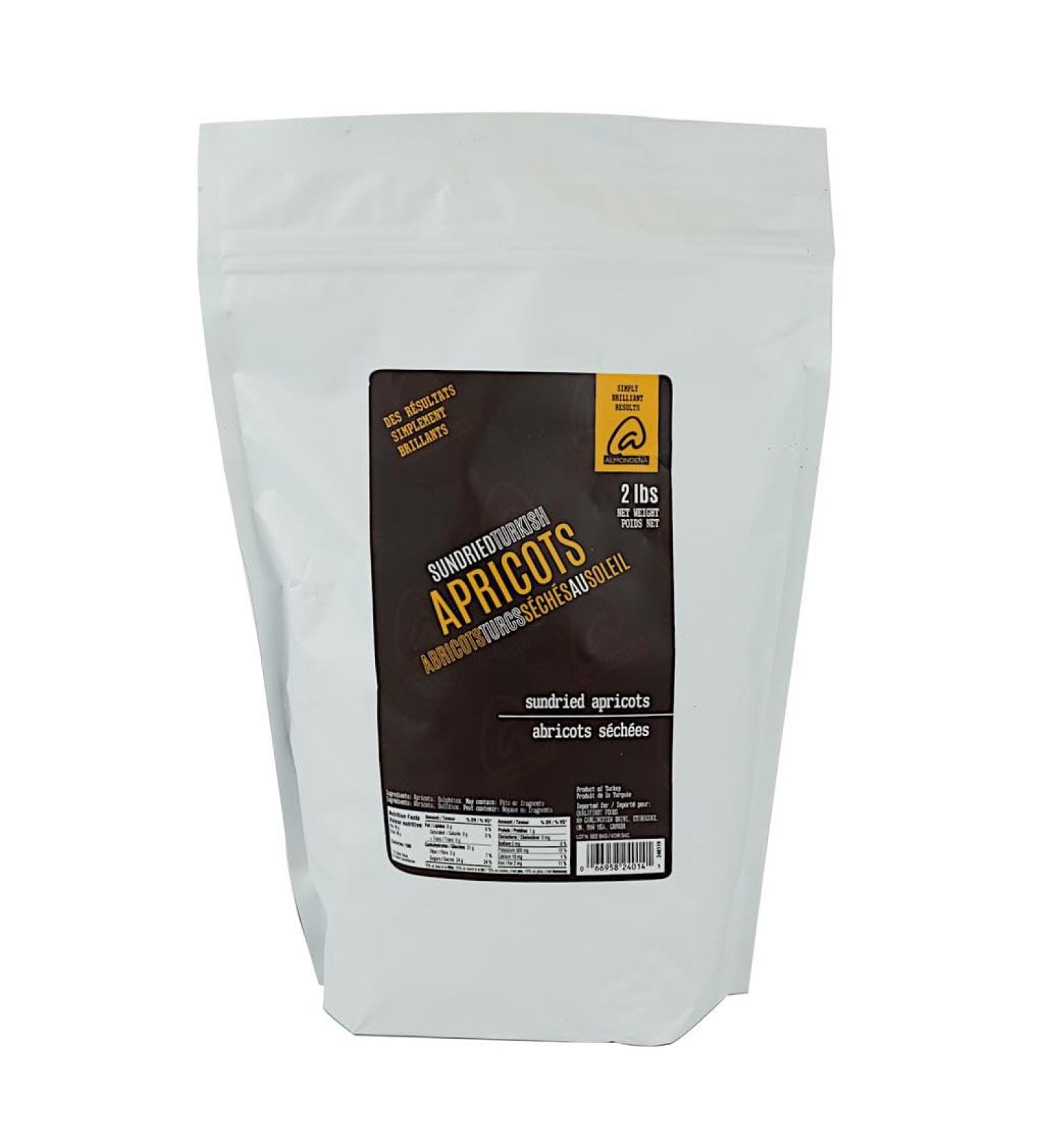 Almondena Dried Turkish Apricots - 2 lb (0.9 Kg) | Authentic No Added Sugars Whole Vegan Rich in Nutrients - Buy Online on GoSupps.com
