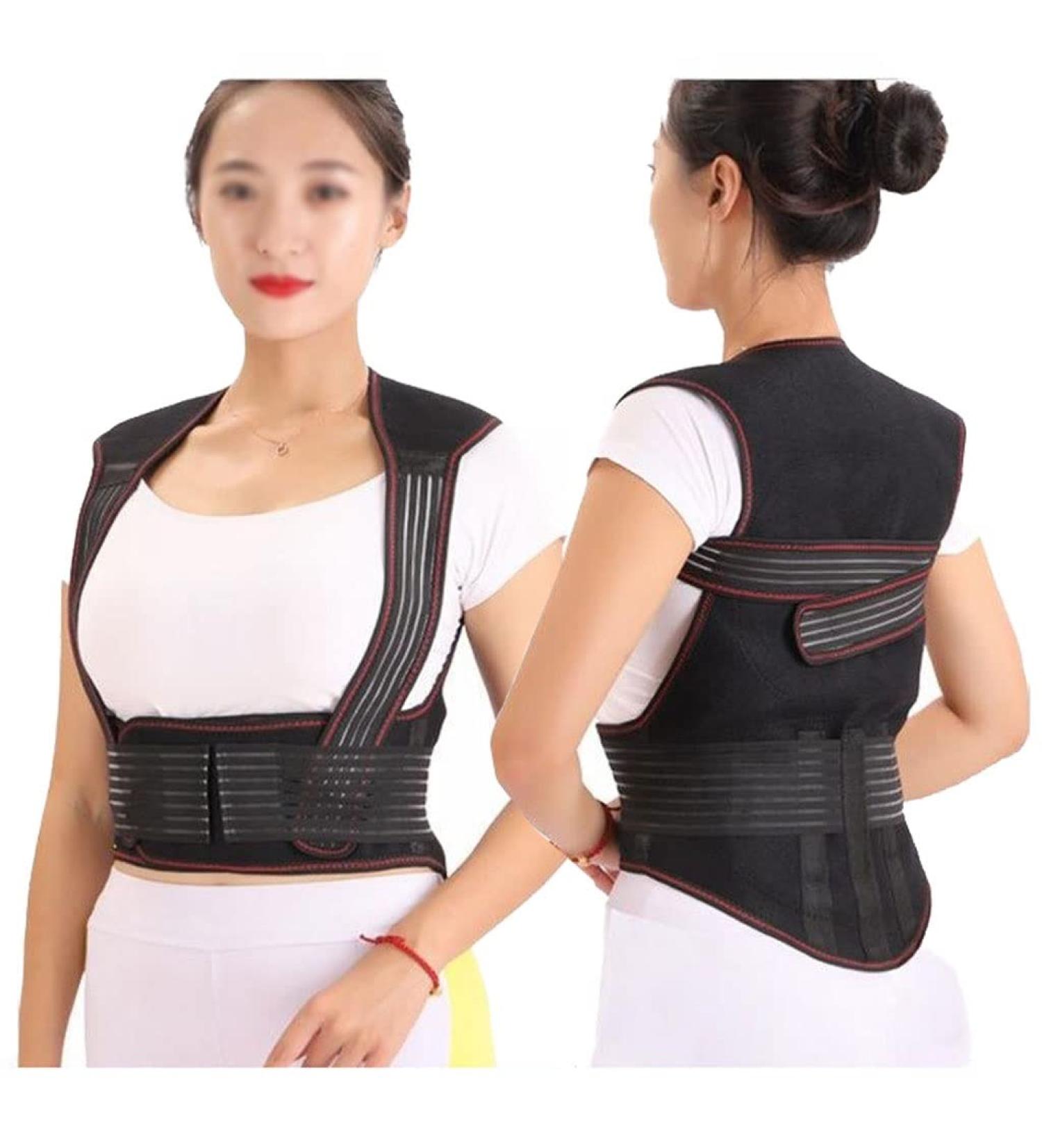 Posture Corrector For Women And Men Self-Heating Vest Back Brace Lumbar Support Belt Adjustable Waist Support Straps For Lifting Back Pain Sciatica Corrector (Size : XL) - Buy Online on GoSupps.com