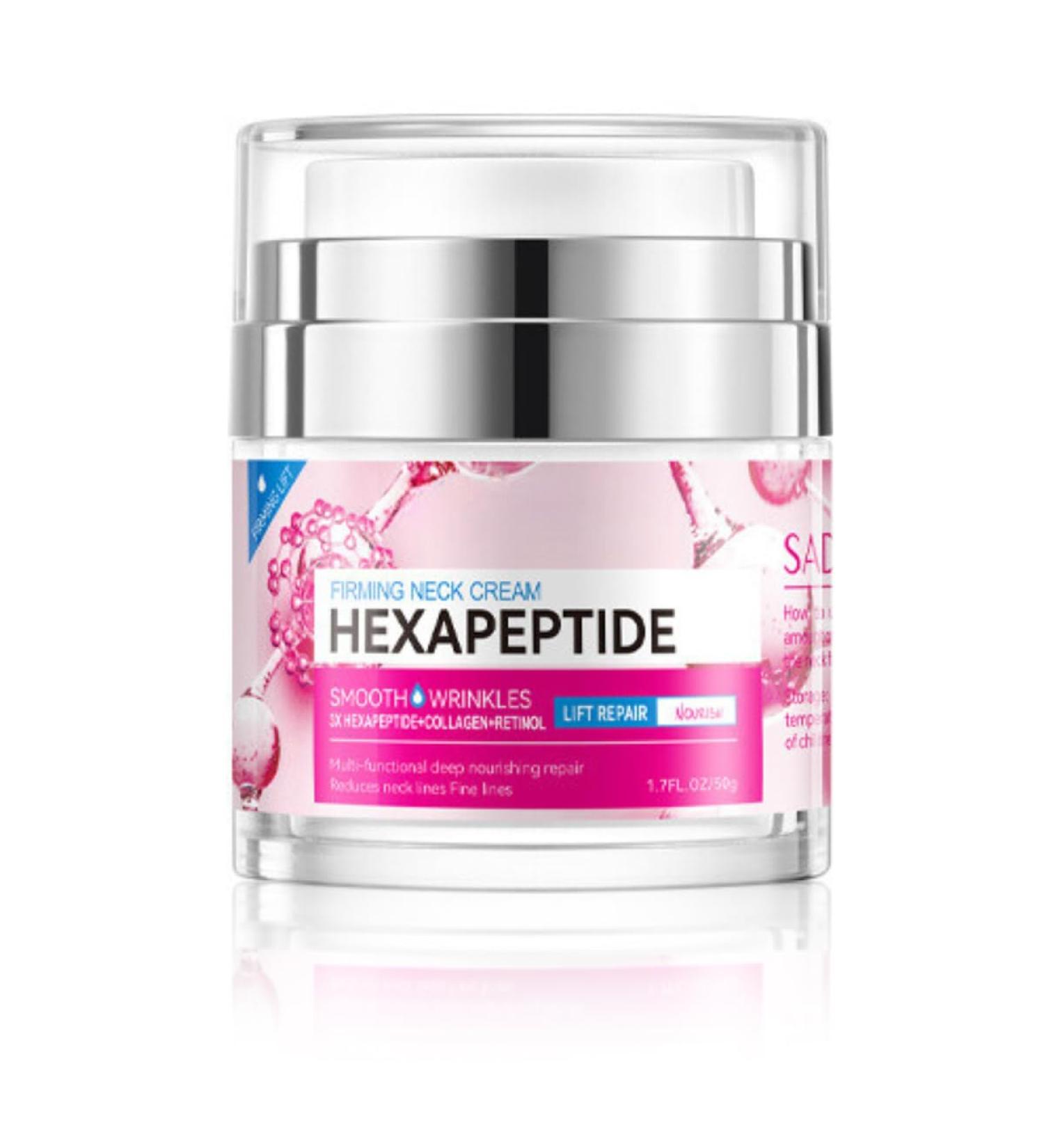 Neck Firming Cream Lifting and Tightening Neck Cream with 3X Hexapeptide Collagen Retinol - Smooth Wrinkles Reduces Neck Lines - 50g - Buy Online on GoSupps.com