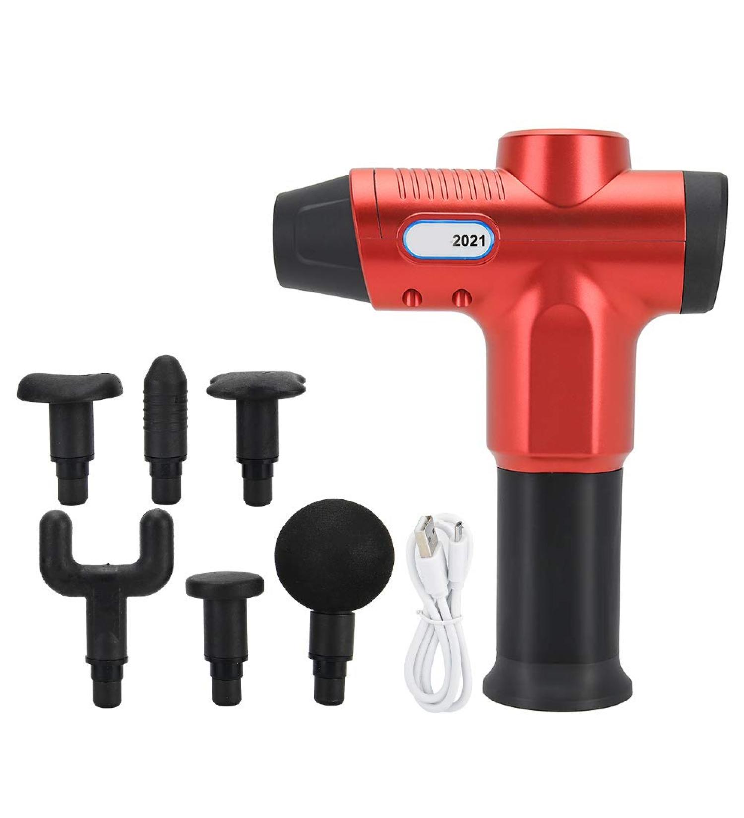 Electric Massage Gun - Quiet Adjustable Muscle Massager with Digital Display for Fatigue Relief | International Shipping - Buy Online on GoSupps.com