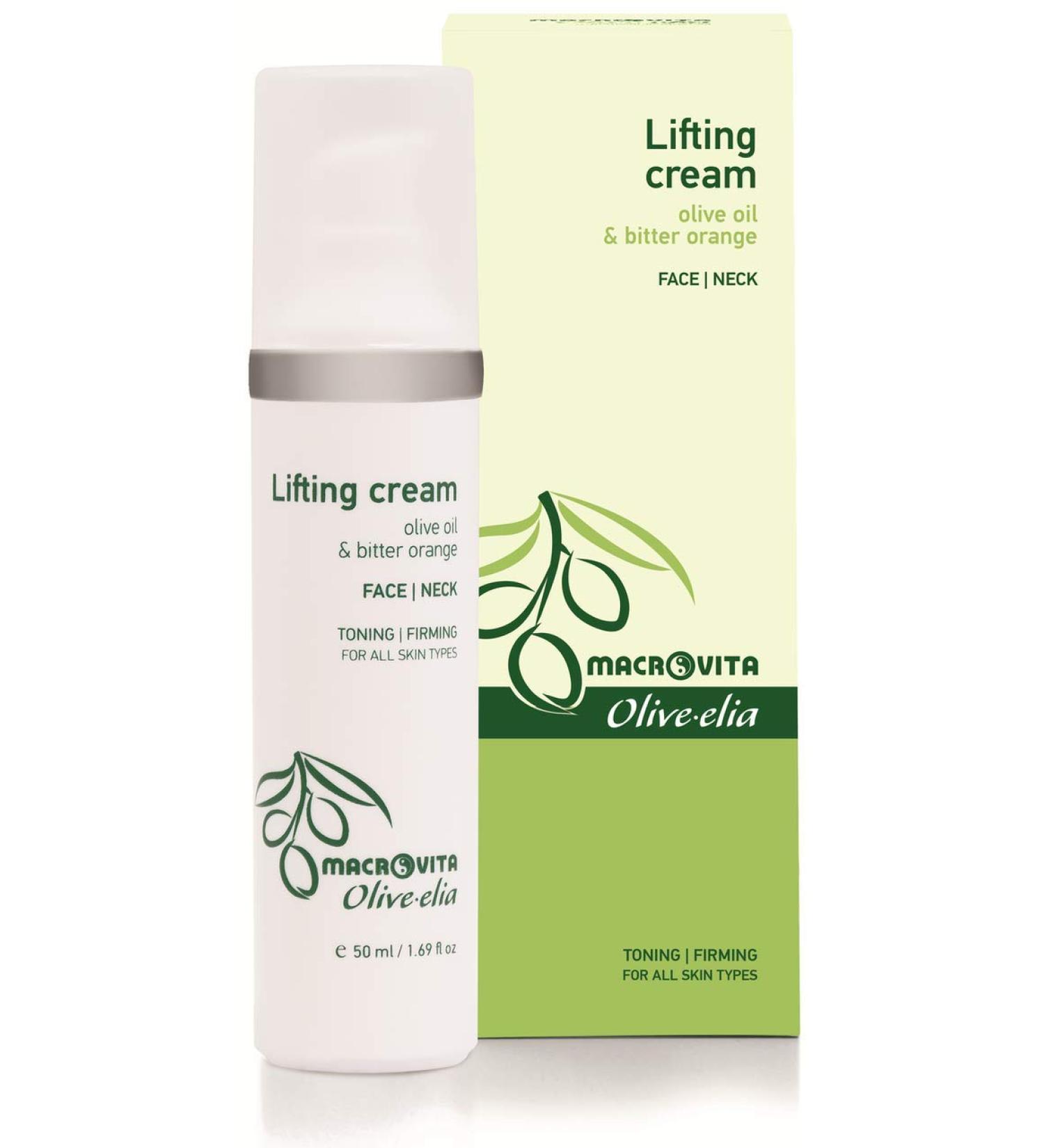 LIFTING CREAM OLIVE OIL & BITTER ORANGE FACE & NECK 50 ML.
