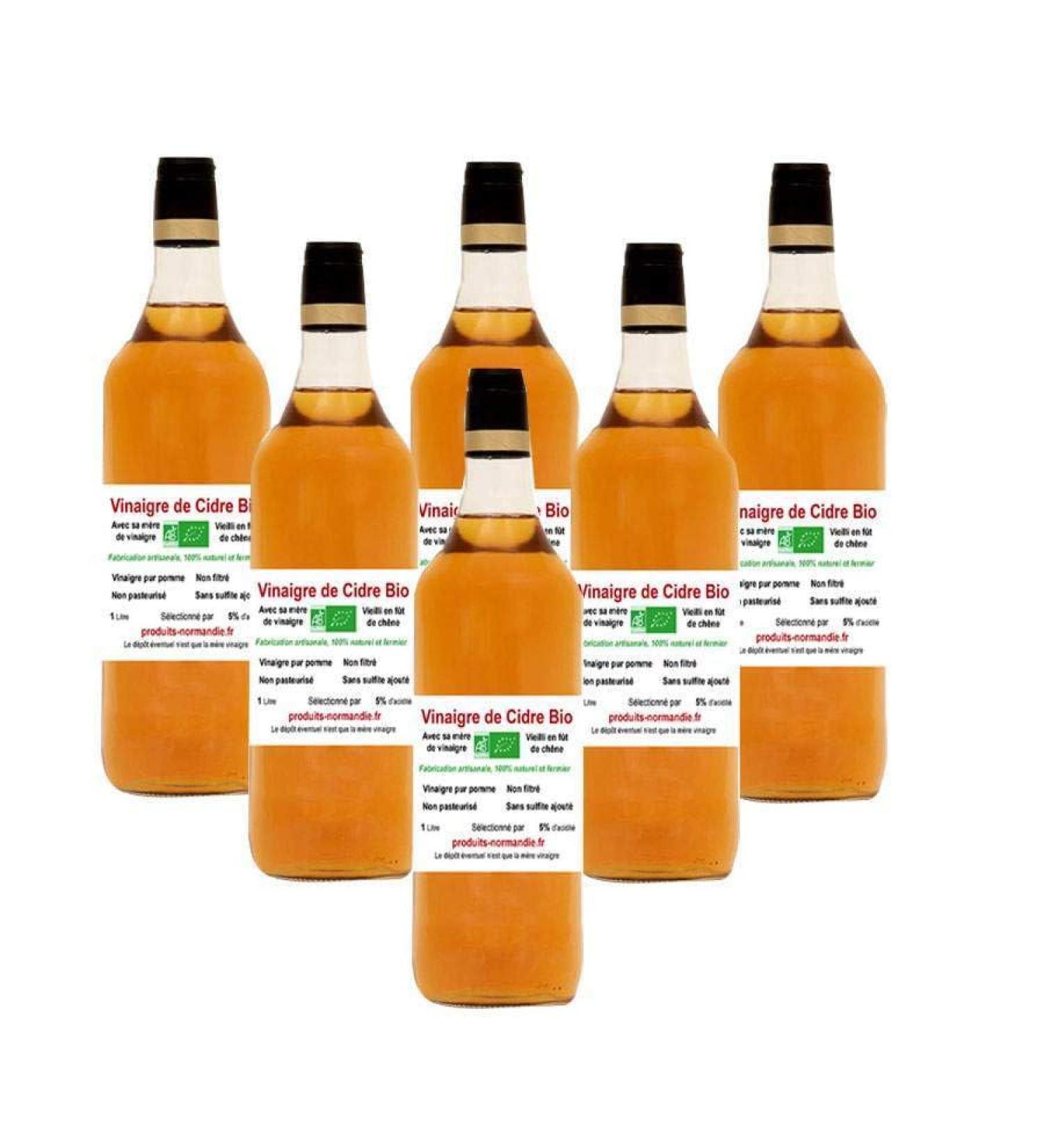Organic Unpasteurized Apple Cider Vinegar 1L - Contains Mother of Vinegar - Helps Digest and Control Blood Sugar 6