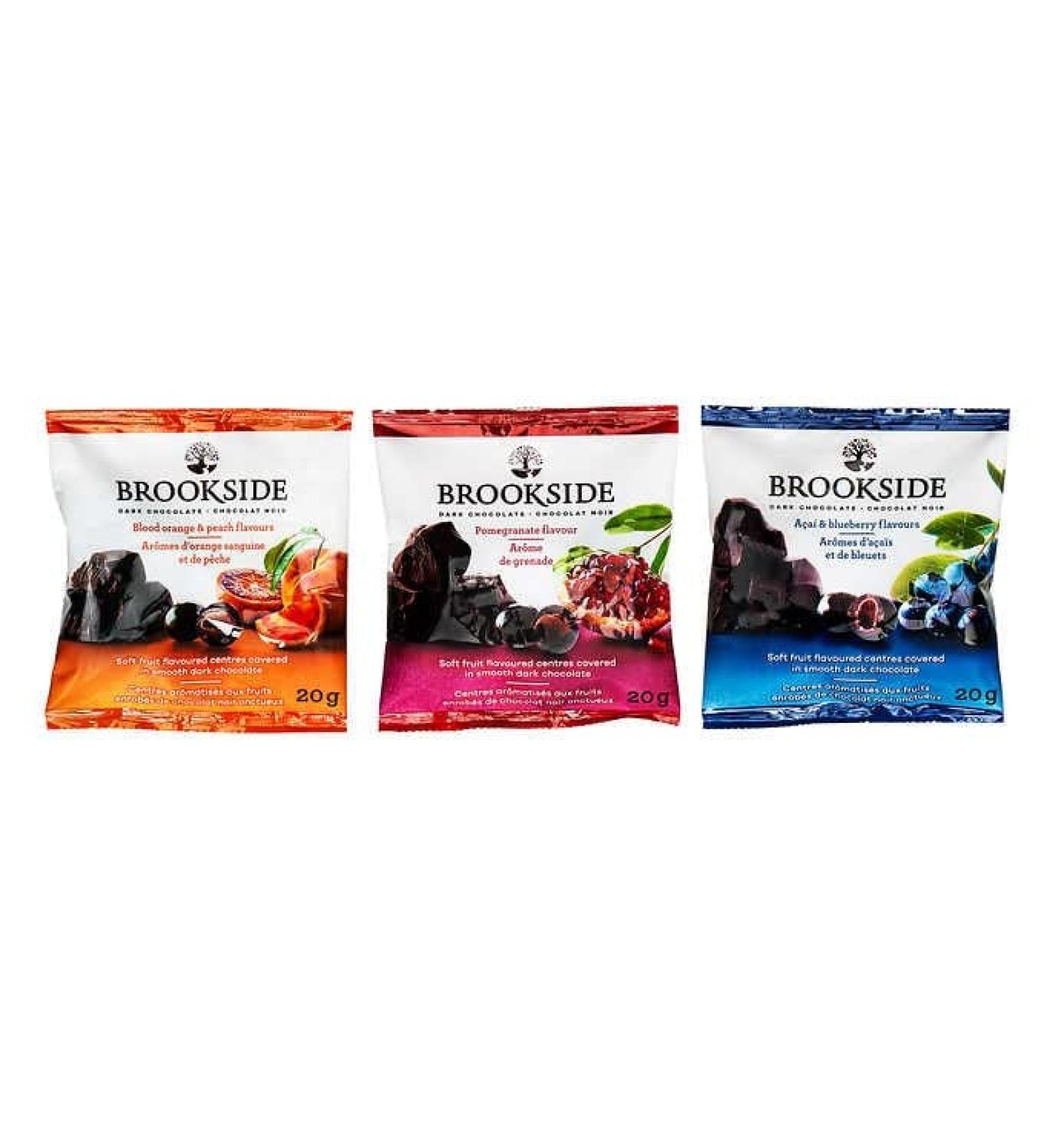 Brookside Dark Chocolate Covered Fruit Variety Pack - 40 Count | Delicious and Indulgent Snack - Buy Online on GoSupps.com