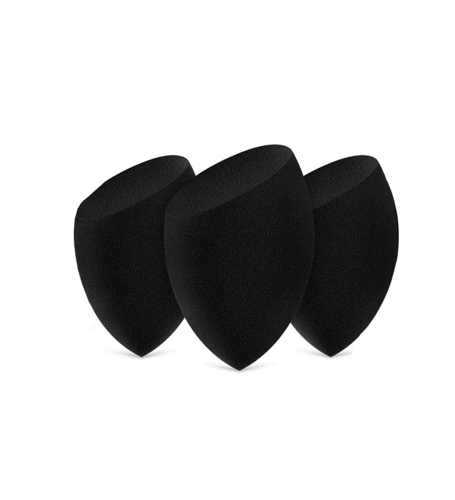 3 Pieces Small Mini Makeup Sponge Beauty Egg Beauty Powder Puff Foundation Concealer Cosmetic Professional Makeup Tool (Black) - Buy Online on GoSupps.com