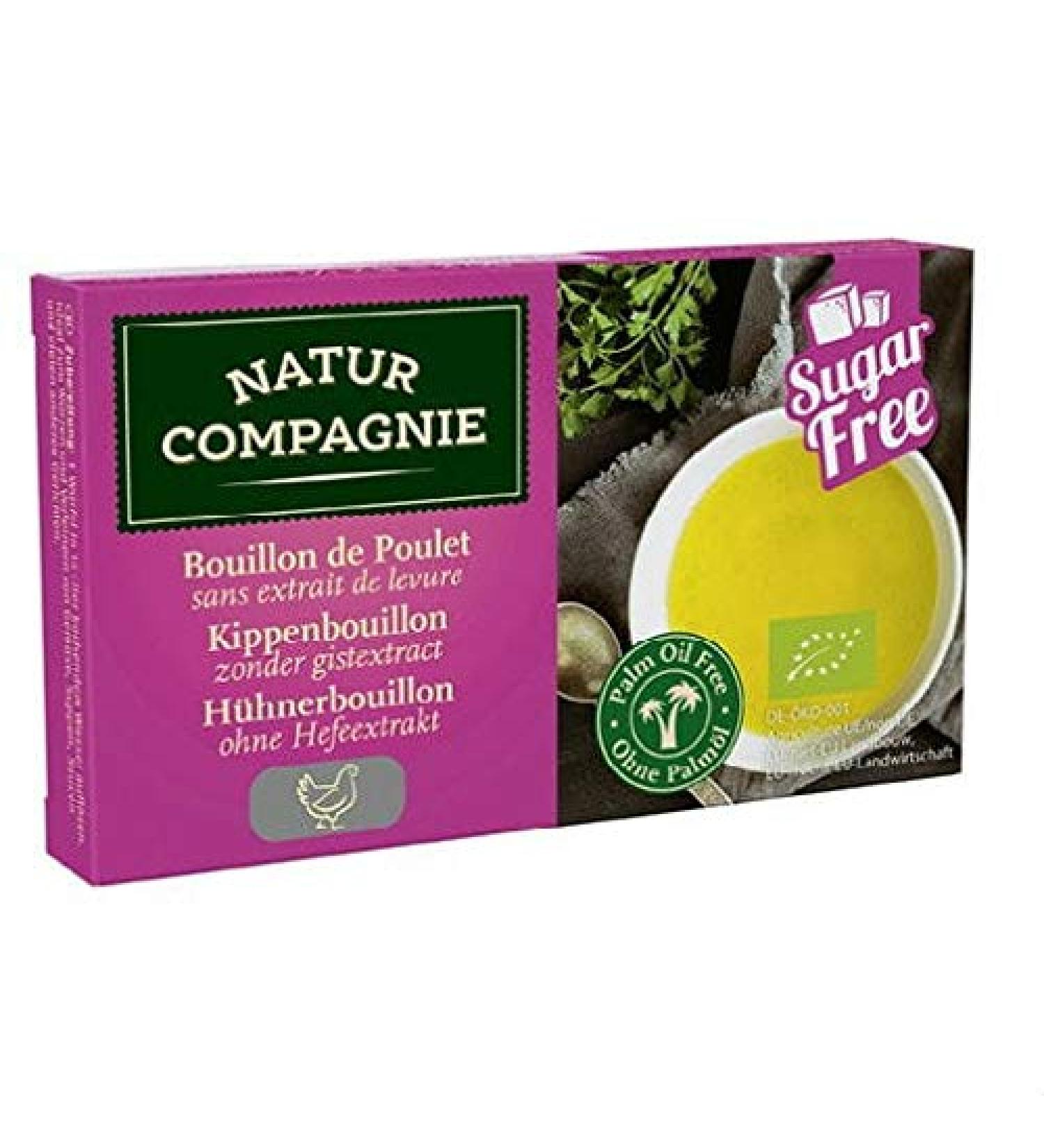 Broth of chicken cubes without added sugars ORGANIC 80g - NATUR COMPAGNIE