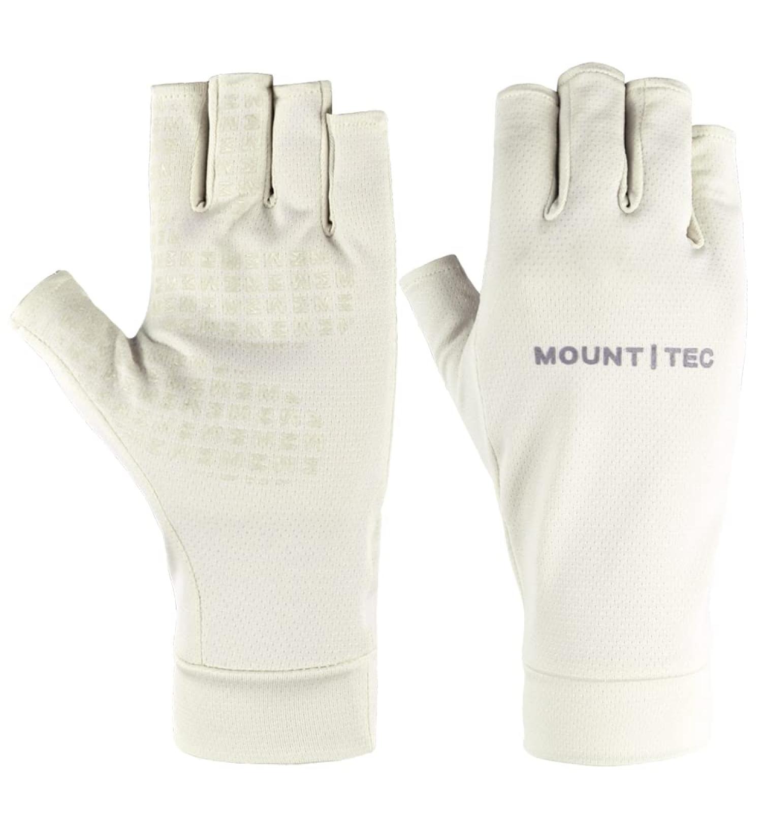 Mount Tec Unisex UPF 50+ Fingerless Gloves - Beige, Small | UV Protective Sun Glove for Outdoor Activities - Buy Online on GoSupps.com
