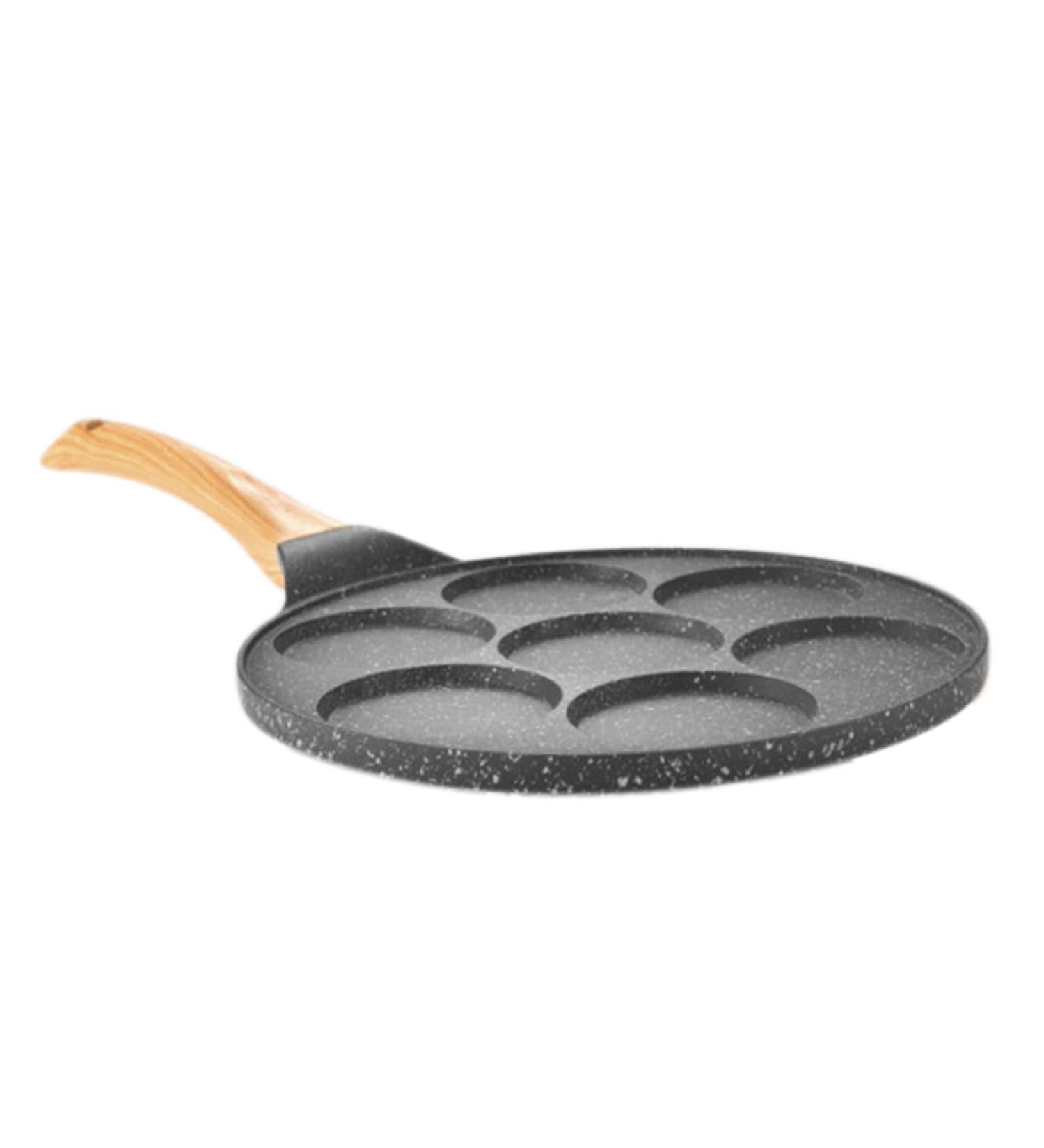ABOOFAN 1pc Seven-Hole Egg Frying Pan Flat Skillet Household Non-Stick Pan Japanese Egg Pan Outdoor Seven-Hole Pan Cookware Mini Cooker Maifan Stone Pot Medical Stone Dumpling - Buy Online on GoSupps.com
