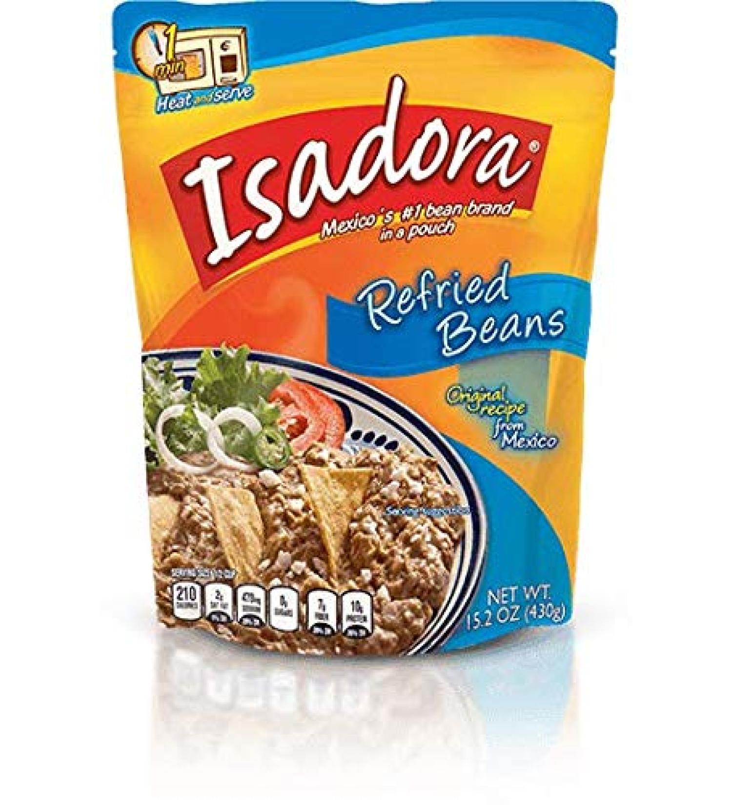 Isadora Pinto Refried Beans 400g / Mexican Refried Beans in Pouch Original Recipe Refried Pinto Beans