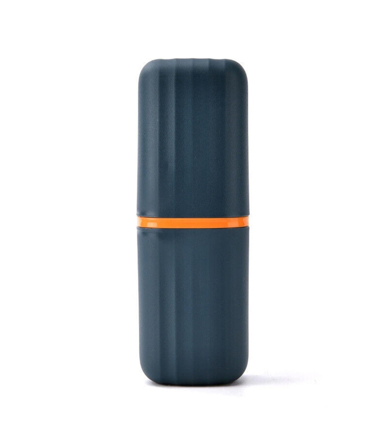 DIGJOBK Portable Toothbrush Cup & Toothpaste Holder - Blue Gargle Storage Box for Travel | Best eCommerce for International Shipping - Buy Online on GoSupps.com