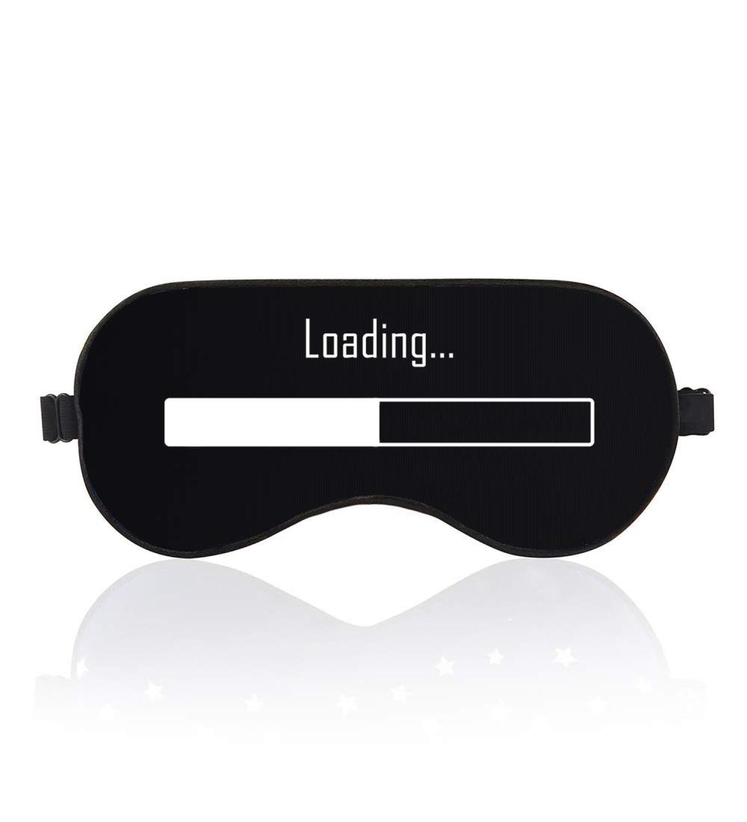 BYBART Loading Sleep Mask - Adjustable Head Strap, Soft & Comfortable Eye Cover for Kids, Women, Men - Light Blocking Eye Mask - Buy Online on GoSupps.com