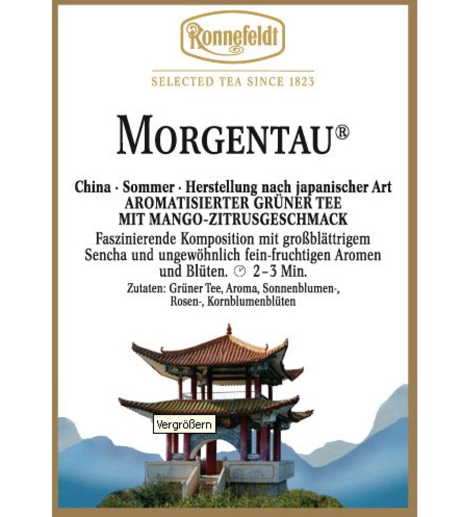  Ronnefeldt Morning Flavoured Green Tea 1250g - Buy Online on GoSupps.com