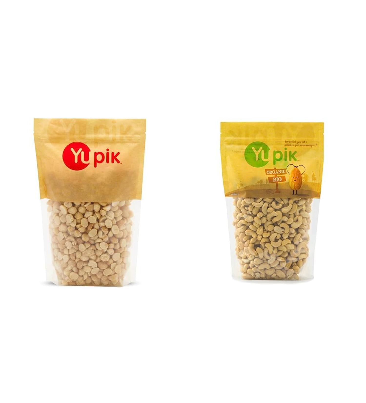 Yupik Macadamia Nuts (Pieces) 1Kg & Organic Raw Cashews 1Kg 1 kg (Pack of 1) Macadamia Nuts+ Raw Cashews - Buy Online on GoSupps.com