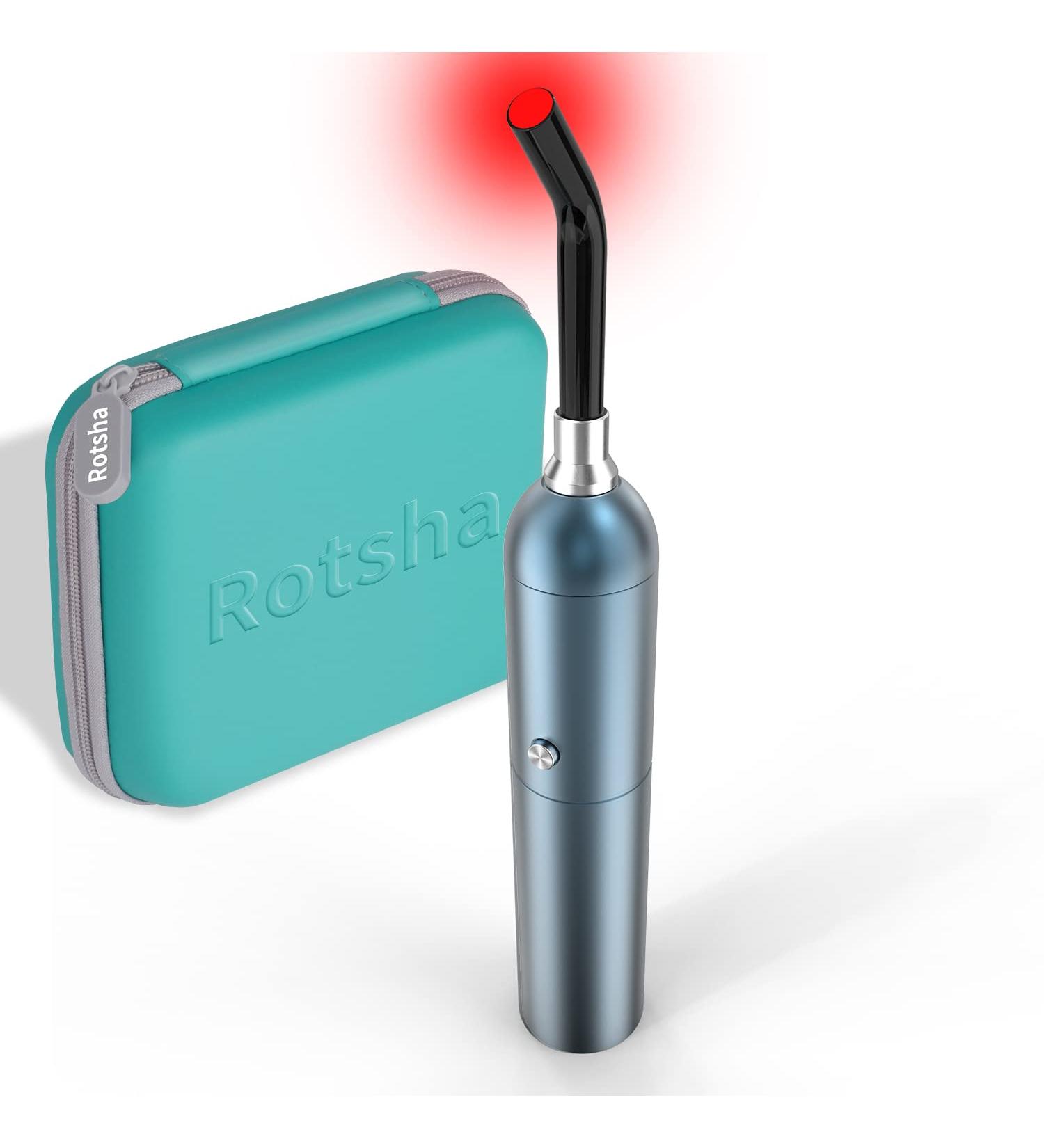 Rotsha Infrared Red Light Therapy Device - Cold Sore & Fever Blister Treatment for Pain Relief - Ideal for Lips, Mouth, Nose, Ears, Joints & Muscles - Health Care Blue - Buy Online on GoSupps.com