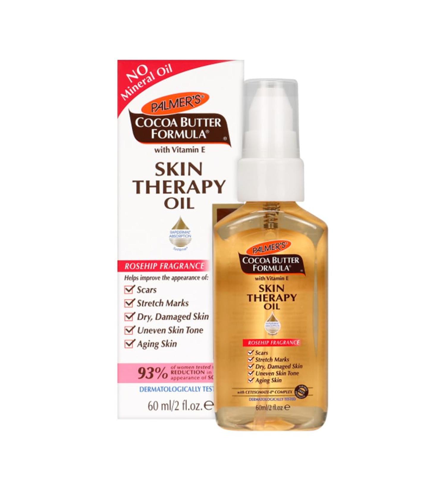 PALMERS COCOA BUTTER SKIN THERAPY OIL SCARS STRETCH MARKS DRY SKIN ROSEHIP 60ML - Buy Online on GoSupps.com