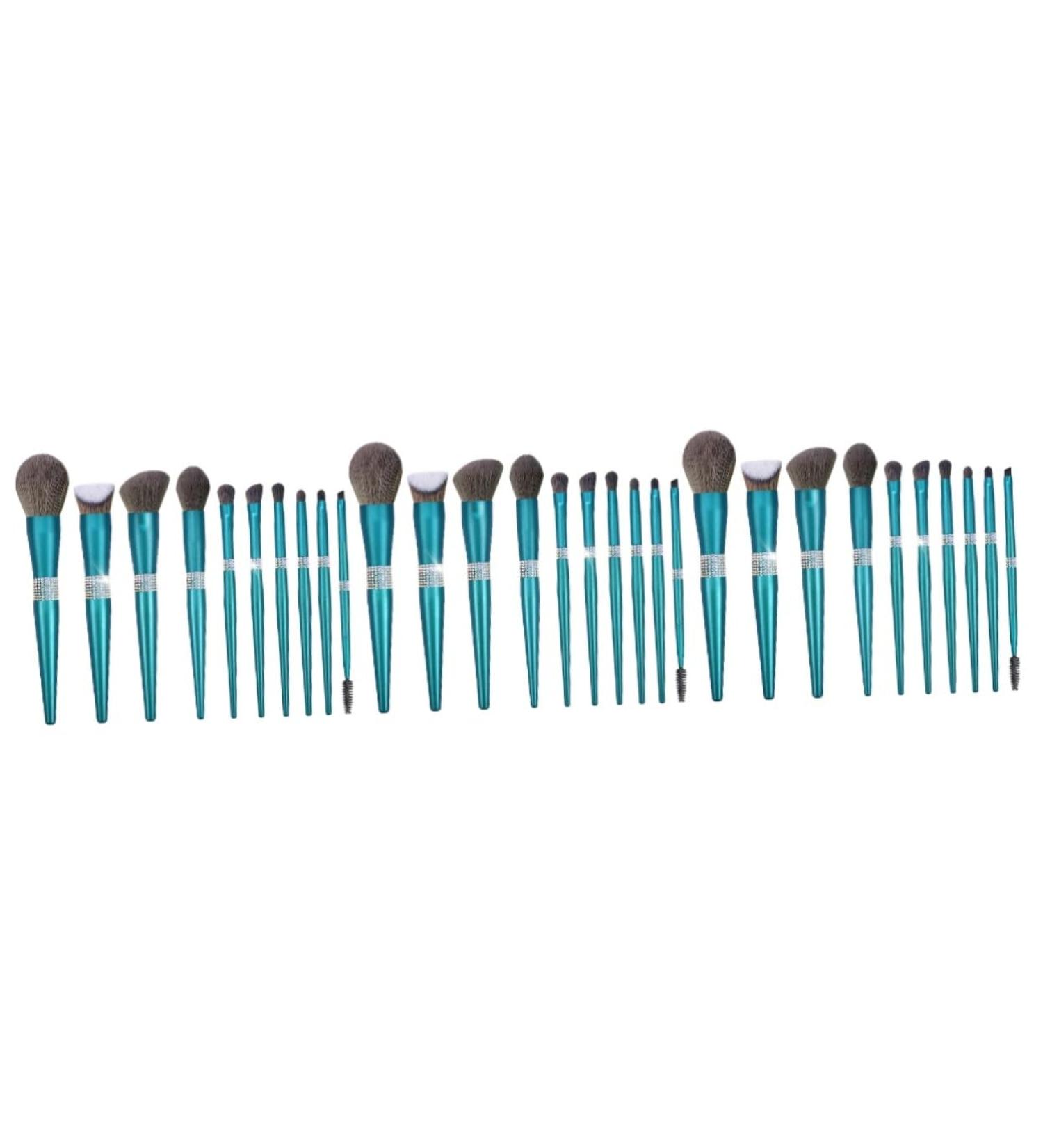 FRCOLOR Diamond Makeup Brush Set - 3 Pieces Eye Shadow & Blending Brushes for Women | Premium Plastic Makeup Tools - Buy Online on GoSupps.com