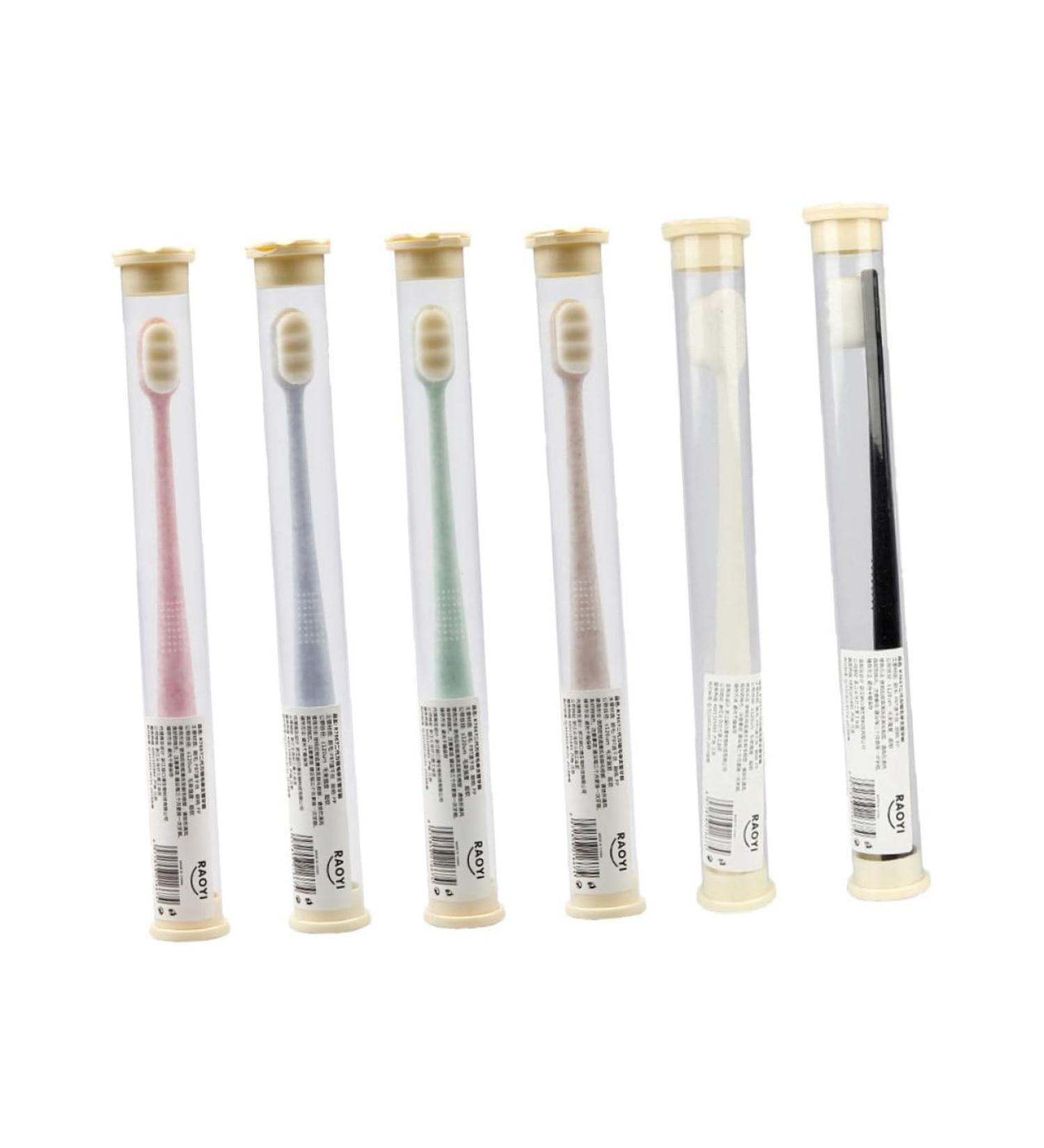 PopetPop Wangan Hair Toothbrush Set for Kids & Adults - Soft Bristles Sensitive Gums Travel-Friendly Cleaning Brush - Buy Online on GoSupps.com