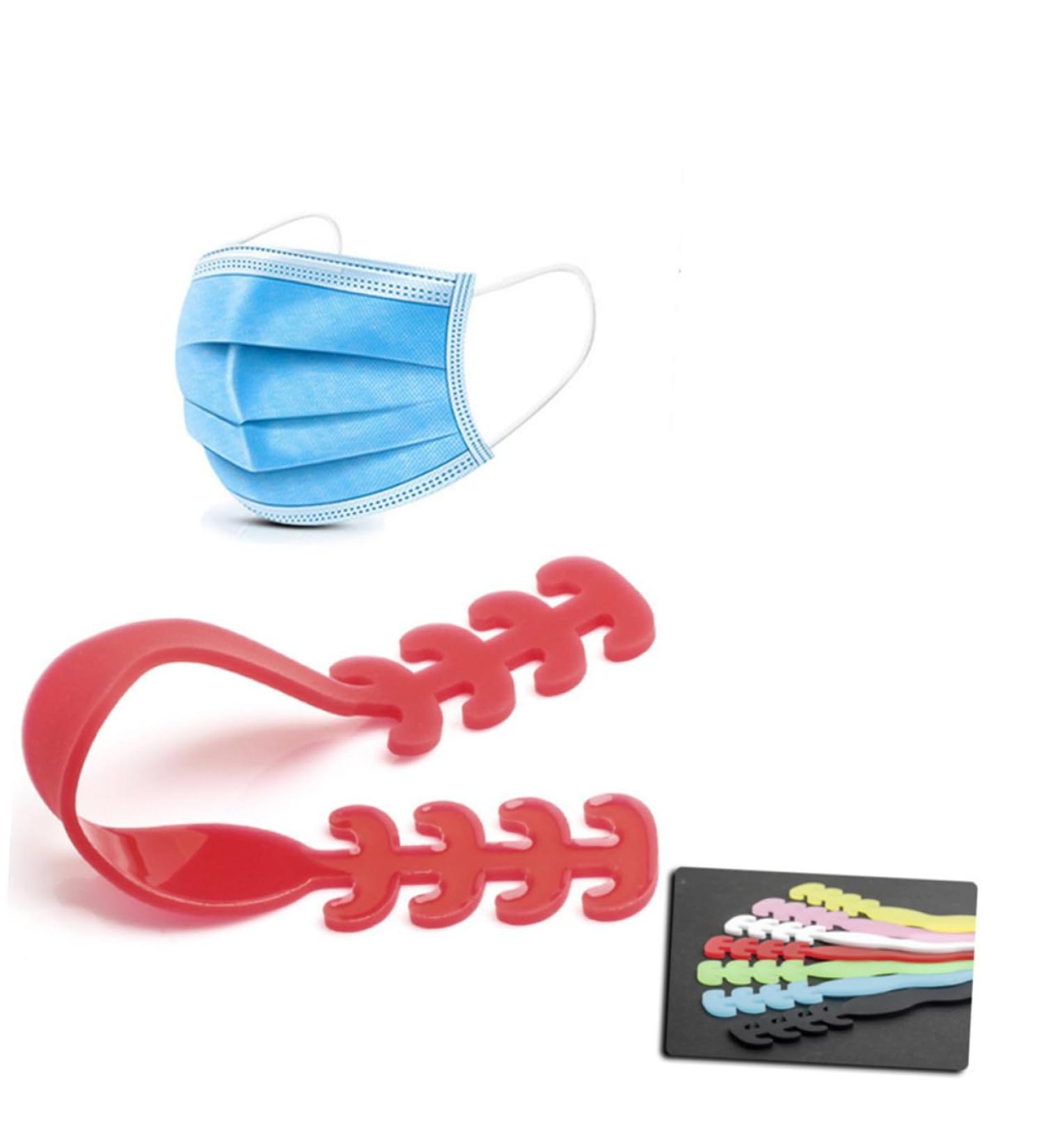 Frcolor 15-Pack Adjustable Mask Accessories Hooks Ear Straps & Cable Extensions for Ultimate Comfort & Protection - Buy Online on GoSupps.com
