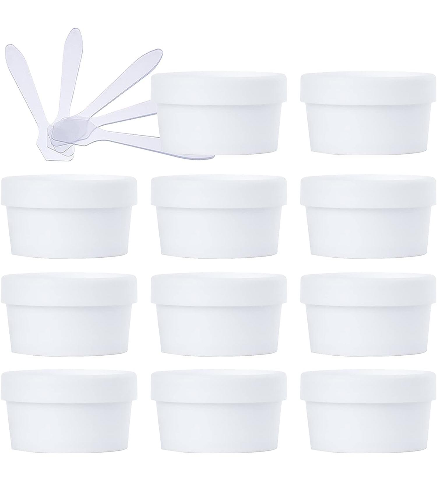 empty jars with lids cosmetic jar B0CL9KMD8Z20 PC 100ml Pink Mask Mixing Bowl Empty 100g Plastic Storage Jars with Inner Liner for Storage Body Hand Face Cream Lotion Gel 5X Spatula (Color : Roze S - Buy Online on GoSupps.com